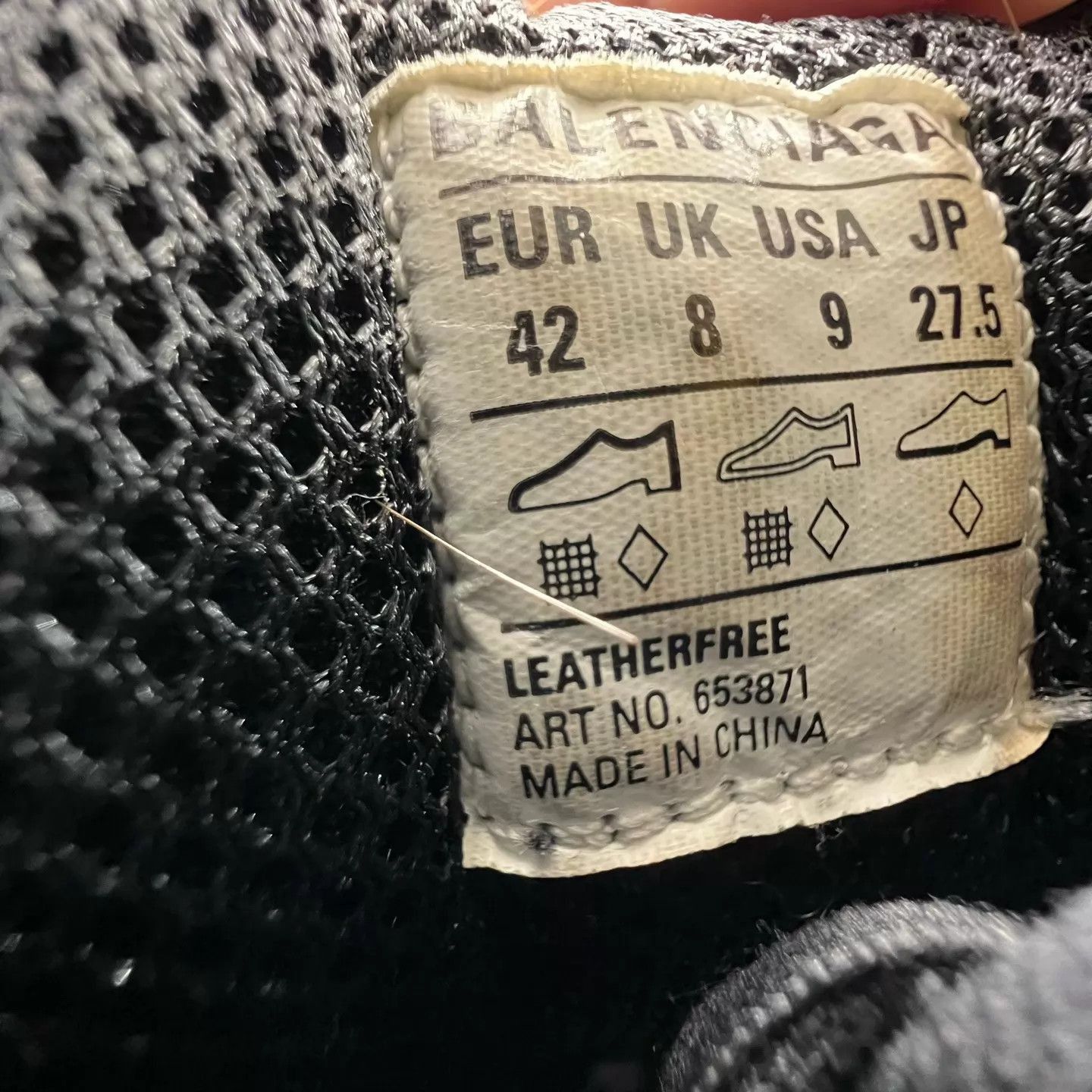 Balenciaga Black Athletic Low-Top Sneakers Size 9 Size US 9 / EU 42 - 8 Thumbnail