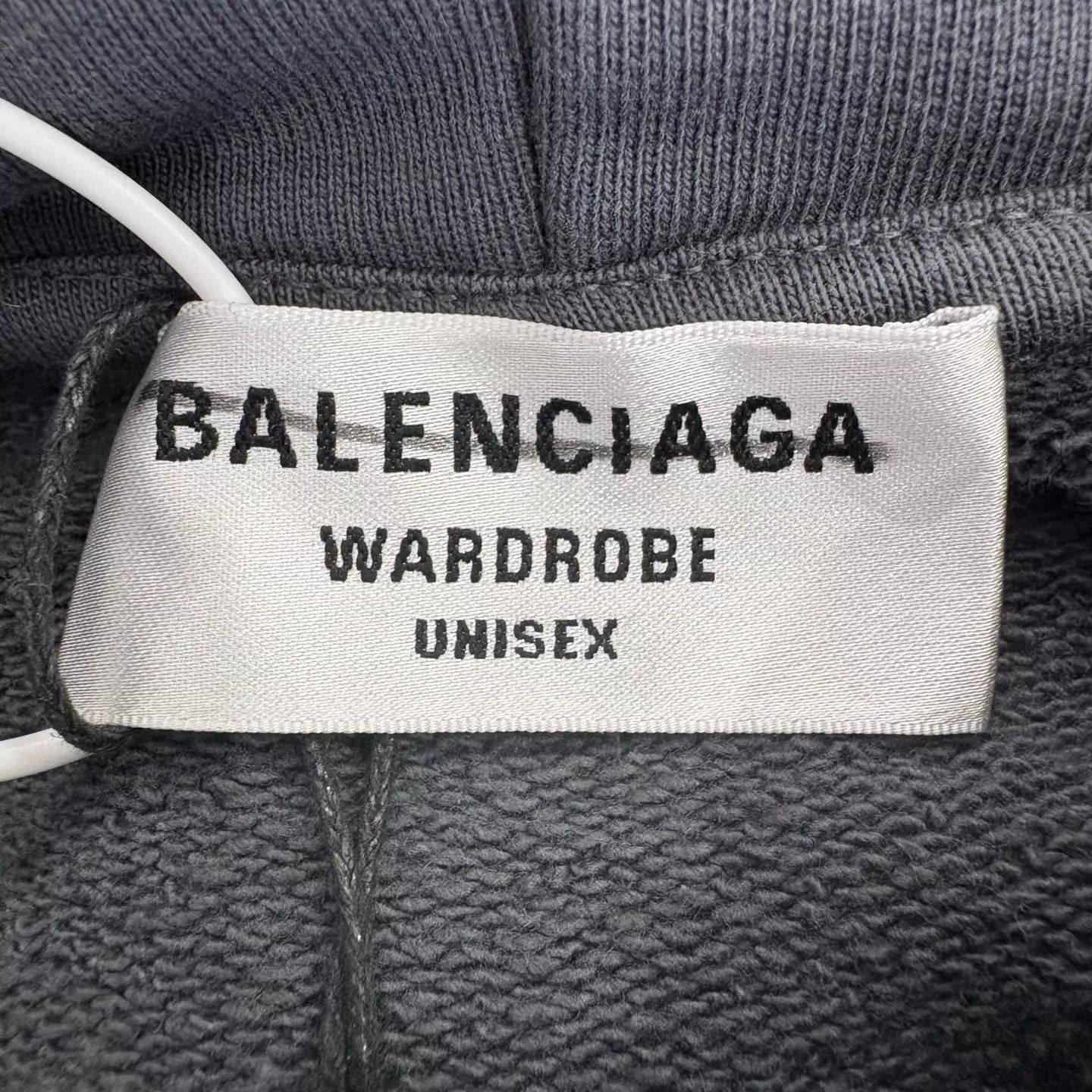 Balenciaga Gray Oversized Hoodie with Front Pocket Size US XS / EU 42 / 0 - 3 Thumbnail