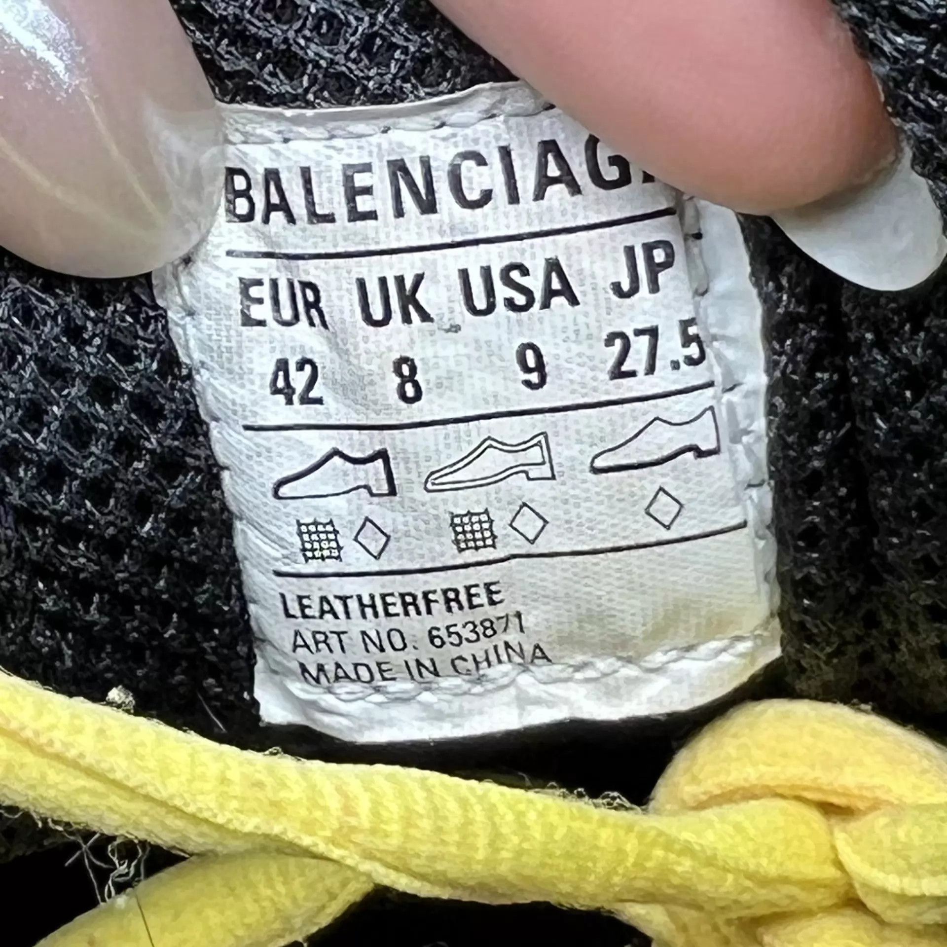 Balenciaga Yellow Lowtop Sneakers Size 9 Size US 9 / EU 42 - 6 Thumbnail