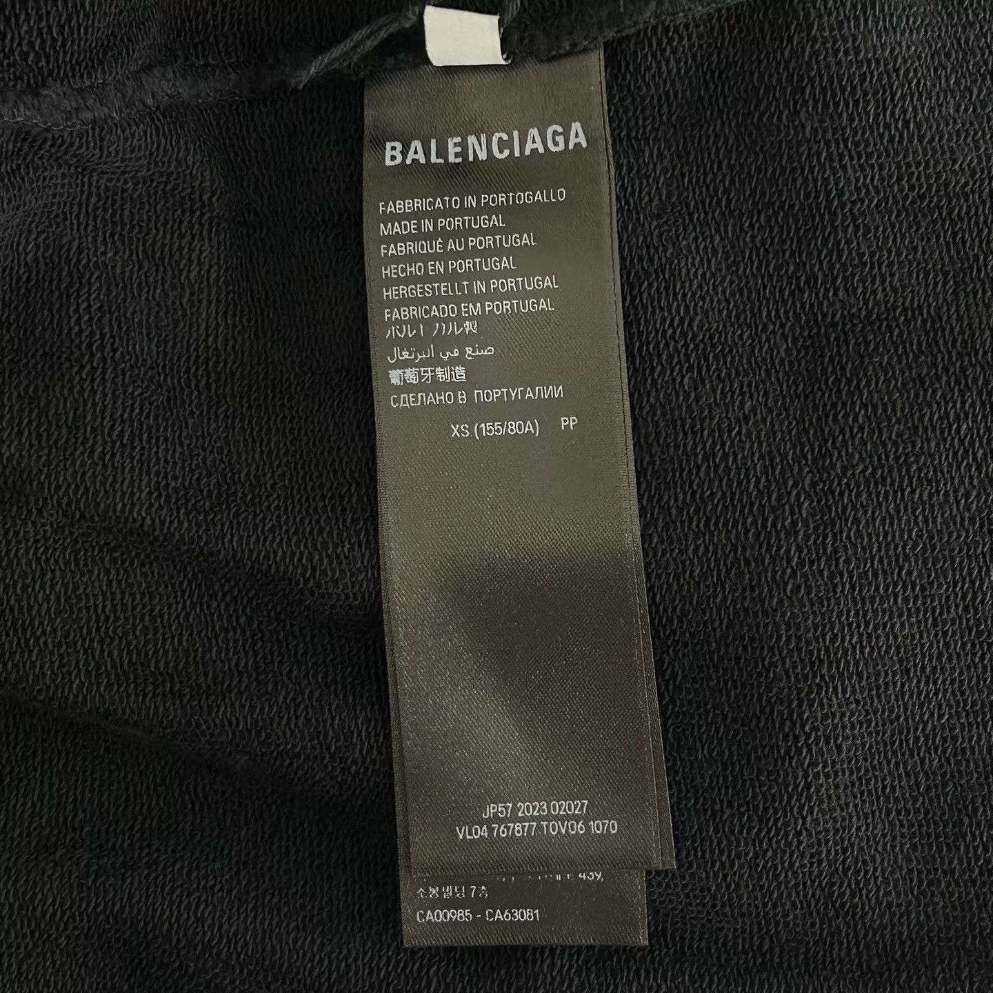 Balenciaga Black Graphic Print Oversized Hoodie Size US XS / EU 42 / 0 - 4 Thumbnail