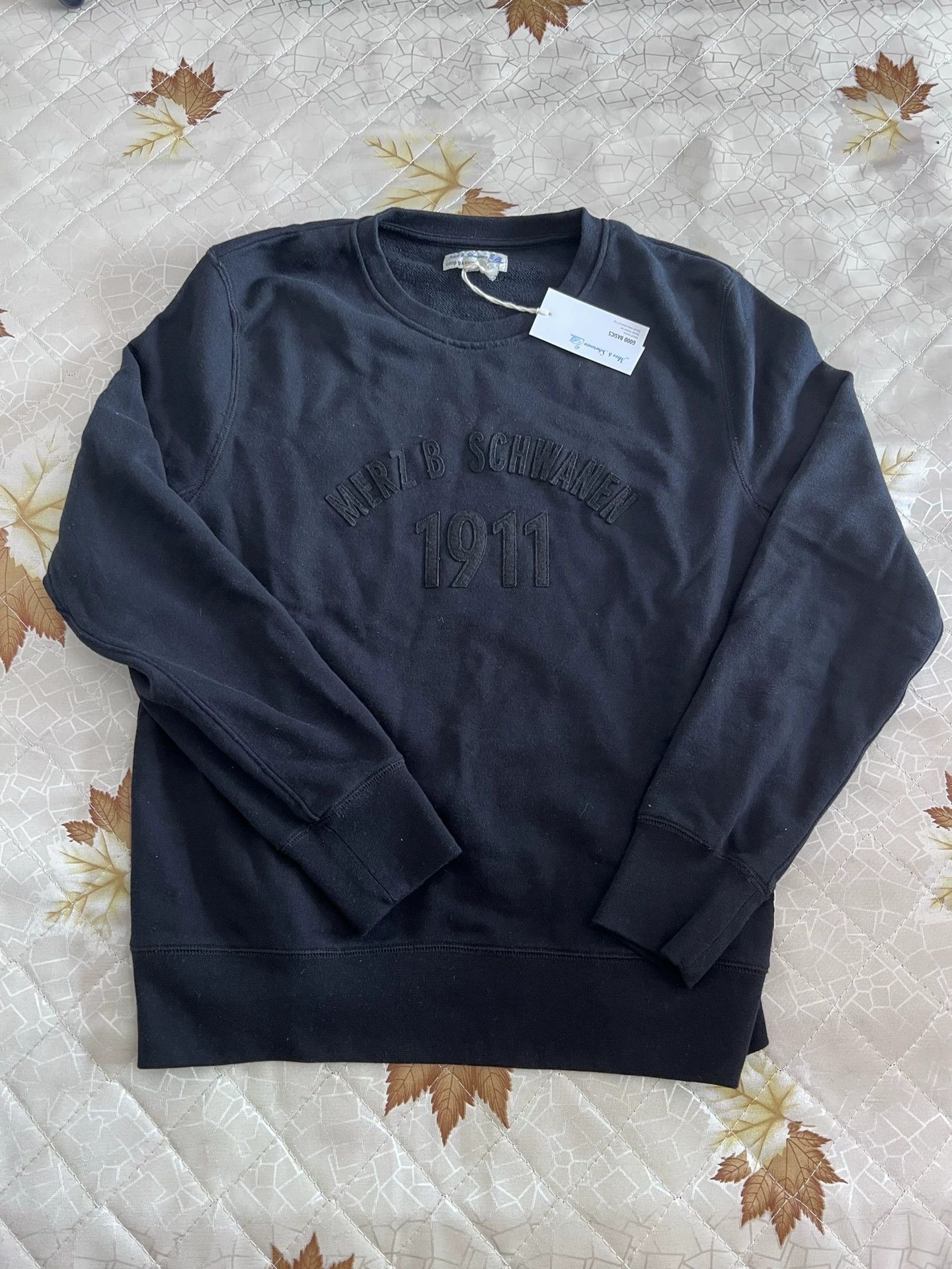 Merz B. Schwanen Merz b.Schwanen Black Sweatshirt trcsw05 Size US M / EU 48-50 / 2 - 3 Thumbnail