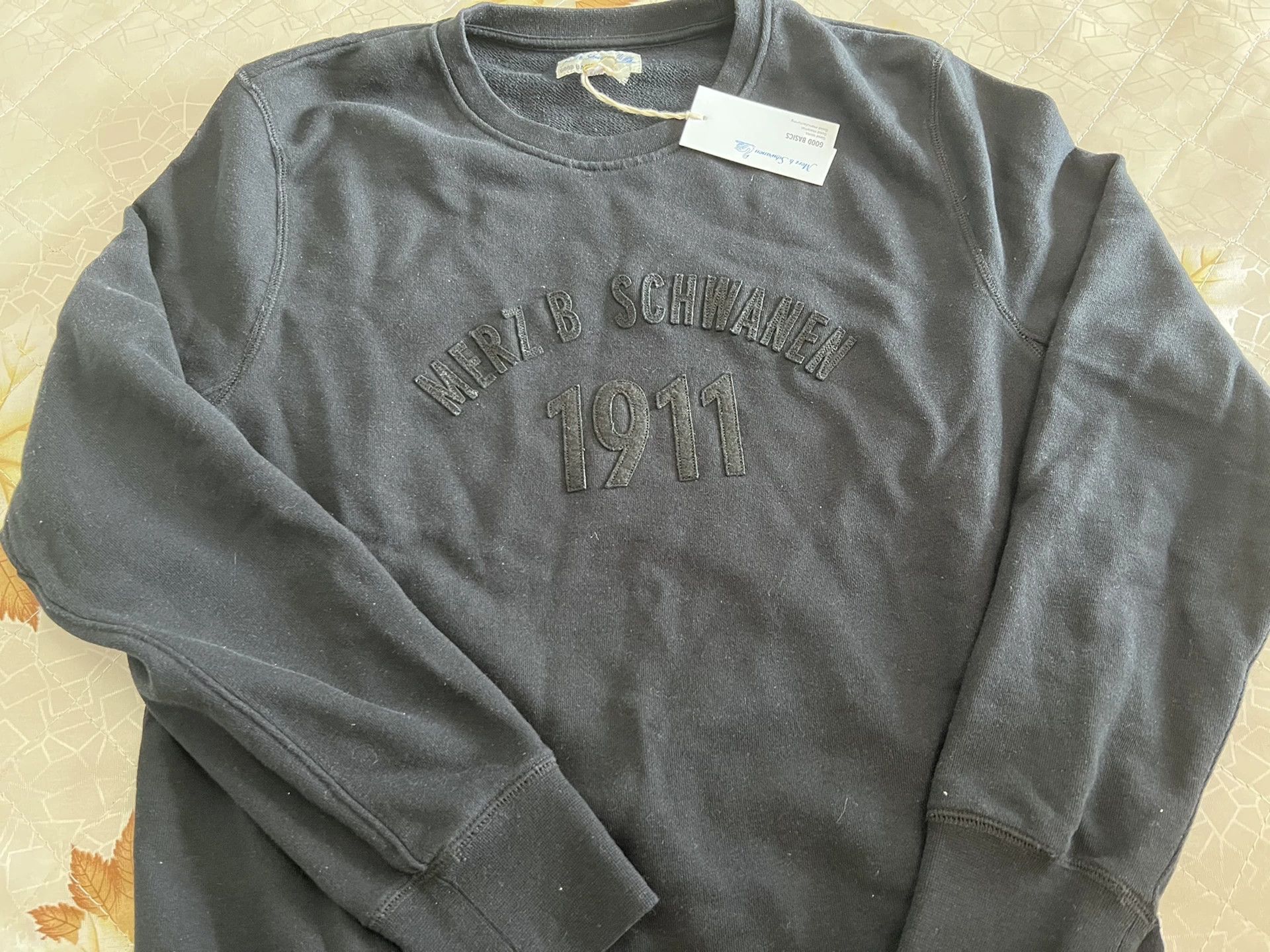 Merz B. Schwanen Merz b.Schwanen Black Sweatshirt trcsw05 Size US M / EU 48-50 / 2 - 4 Thumbnail