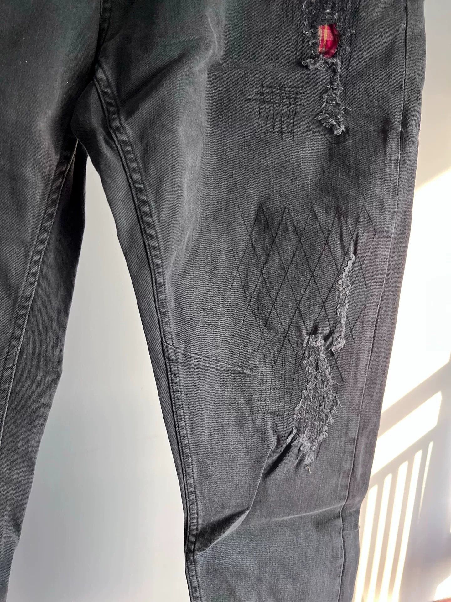 Scotch & Soda Scotch & Soda Washed Distressed Black Jeans Size US 32 / EU 48 - 3 Thumbnail