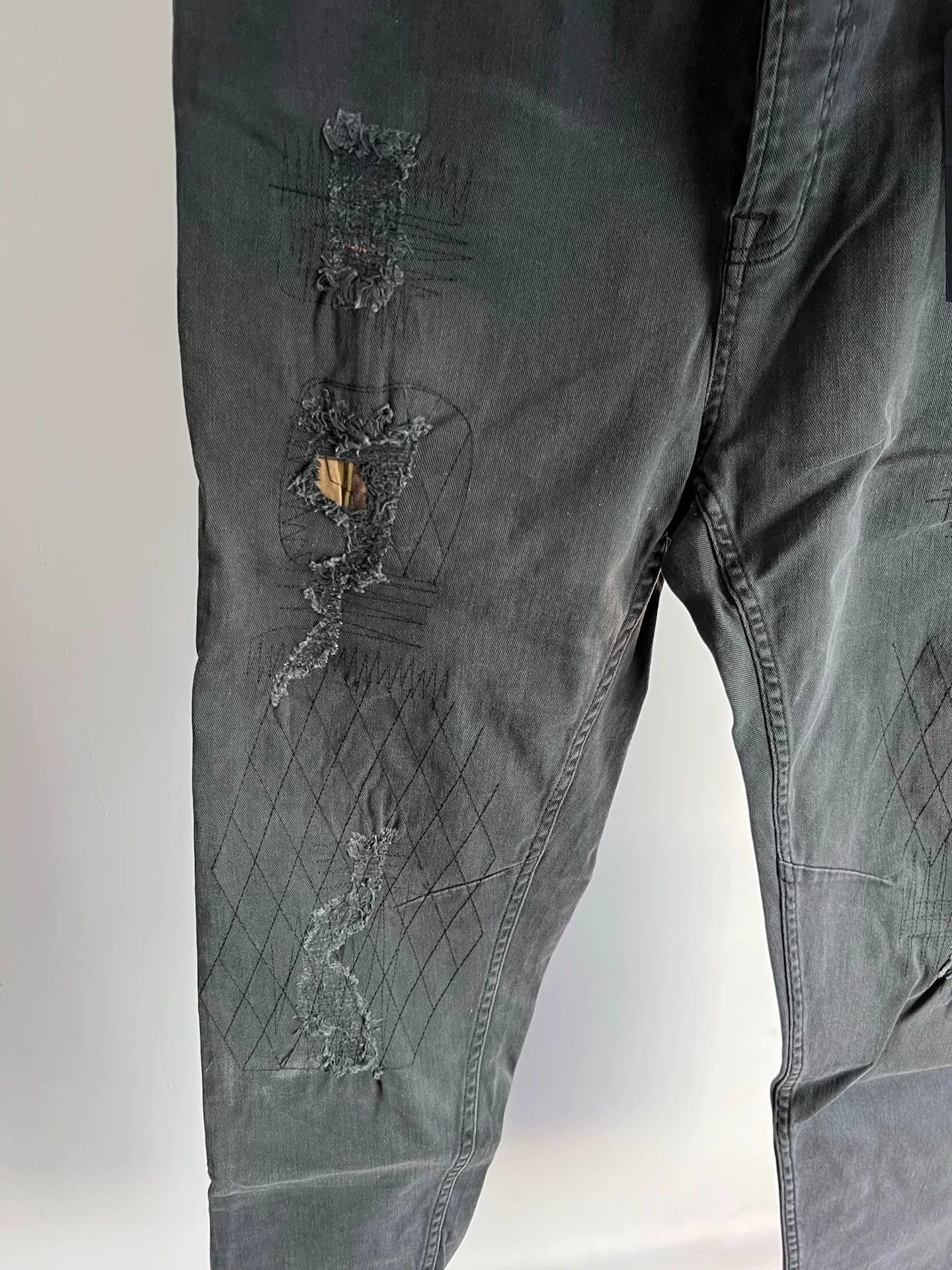 Scotch & Soda Scotch & Soda Washed Distressed Black Jeans Size US 32 / EU 48 - 2 Thumbnail