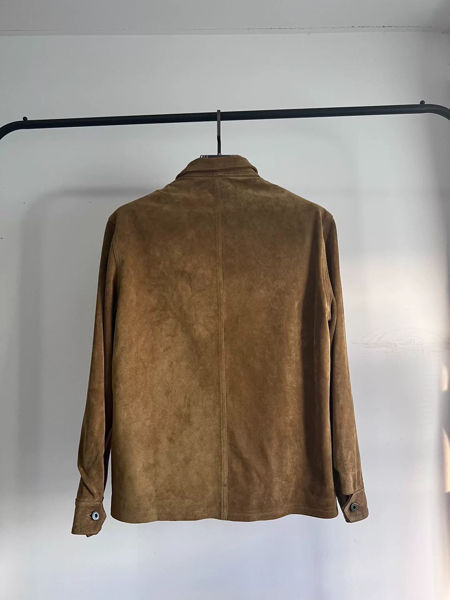 Tellason Tellason Gold Suede Leather Jacket Size US S / EU 44-46 / 1 - 5 Thumbnail
