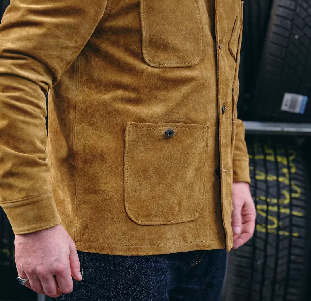 Tellason Tellason Gold Suede Leather Jacket Size US S / EU 44-46 / 1 - 9 Thumbnail
