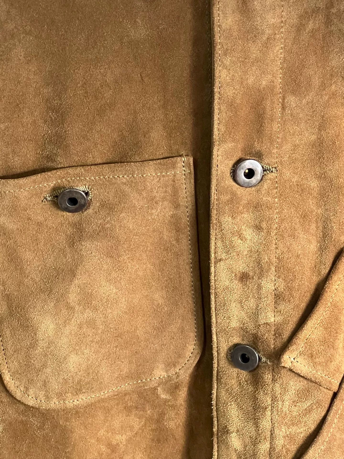 Tellason TELLASON Gold Nubuck Leather Jacket Size US M / EU 48-50 / 2 - 3 Thumbnail