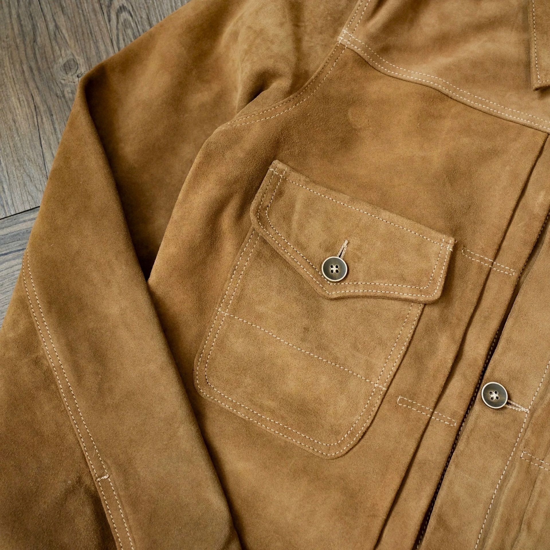 Blue Blanket Blue Blanket Suede Leather Jacket Size US M / EU 48-50 / 2 - 7 Thumbnail
