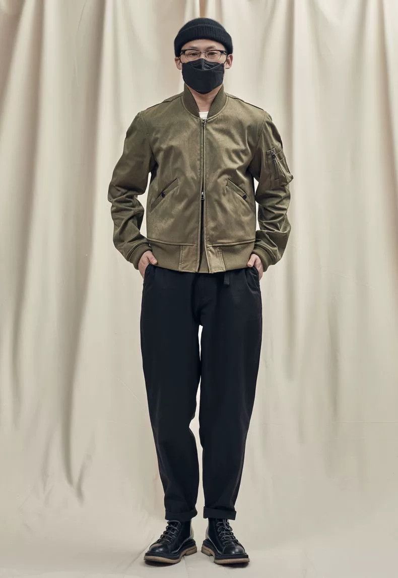 IJJI Rivers OJJ Military Green Flight Jacket Size US S / EU 44-46 / 1 - 6 Thumbnail