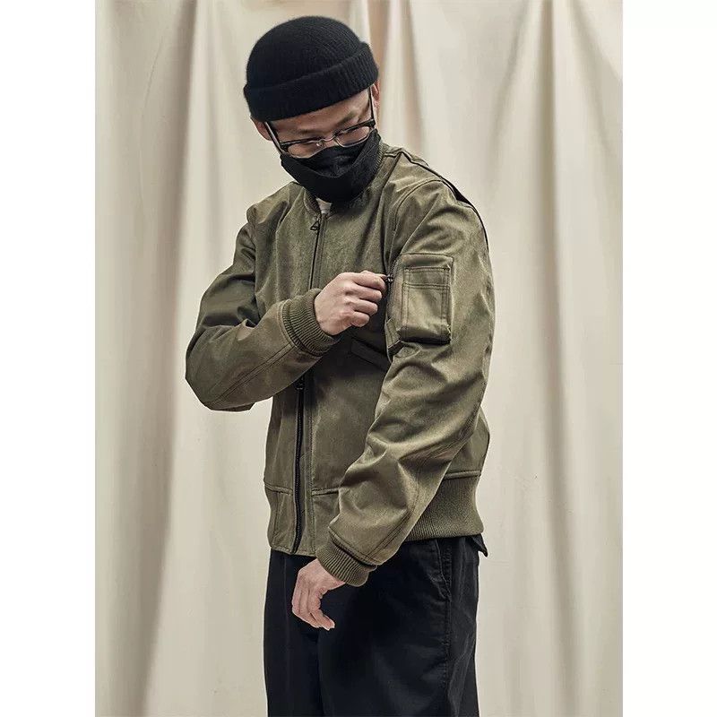 IJJI Rivers OJJ Military Green Flight Jacket Size US S / EU 44-46 / 1 - 3 Thumbnail