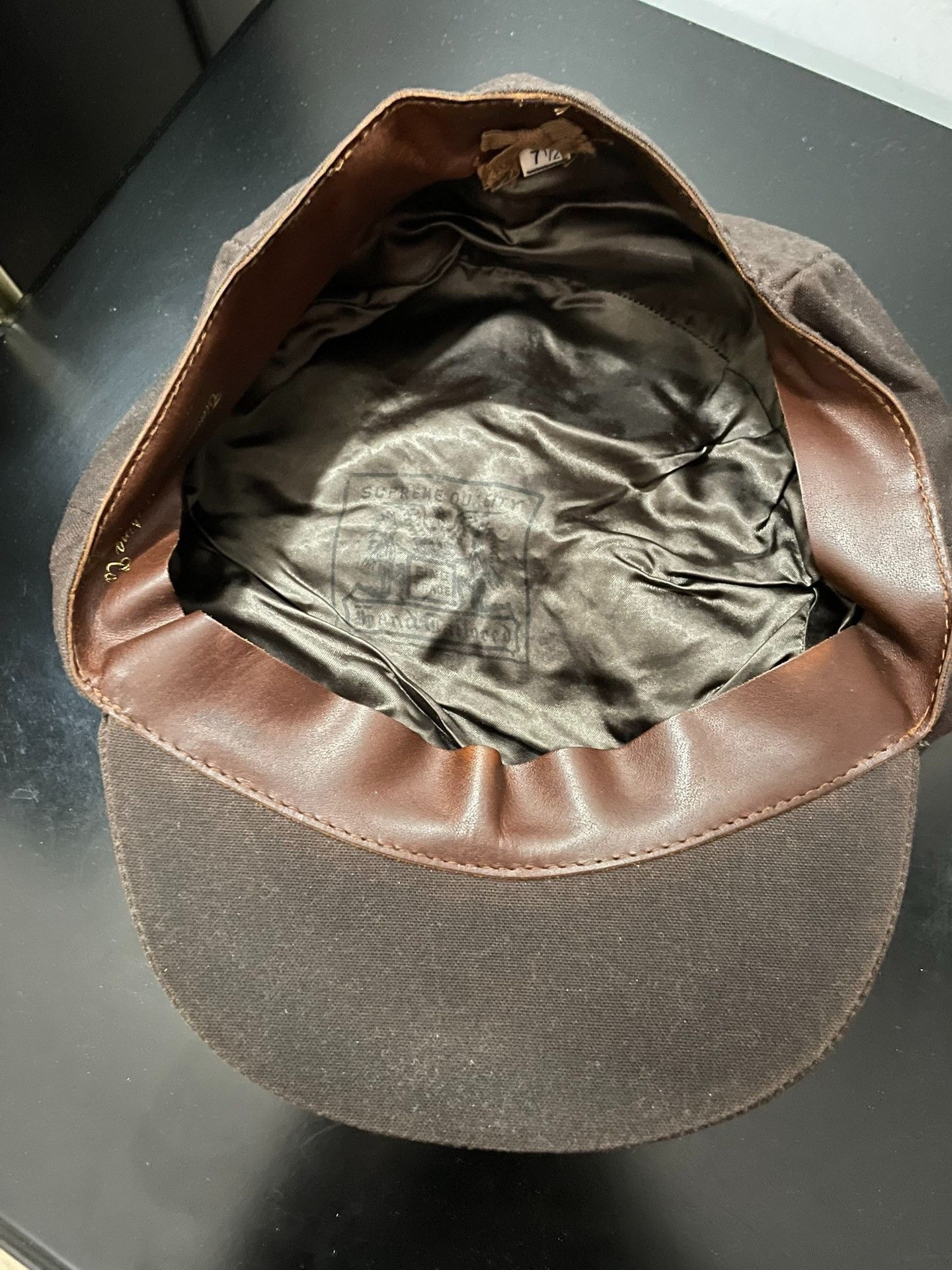 At Last & Co AT LAST & CO Waxed Newsboy Cap Size ONE SIZE - 3 Thumbnail