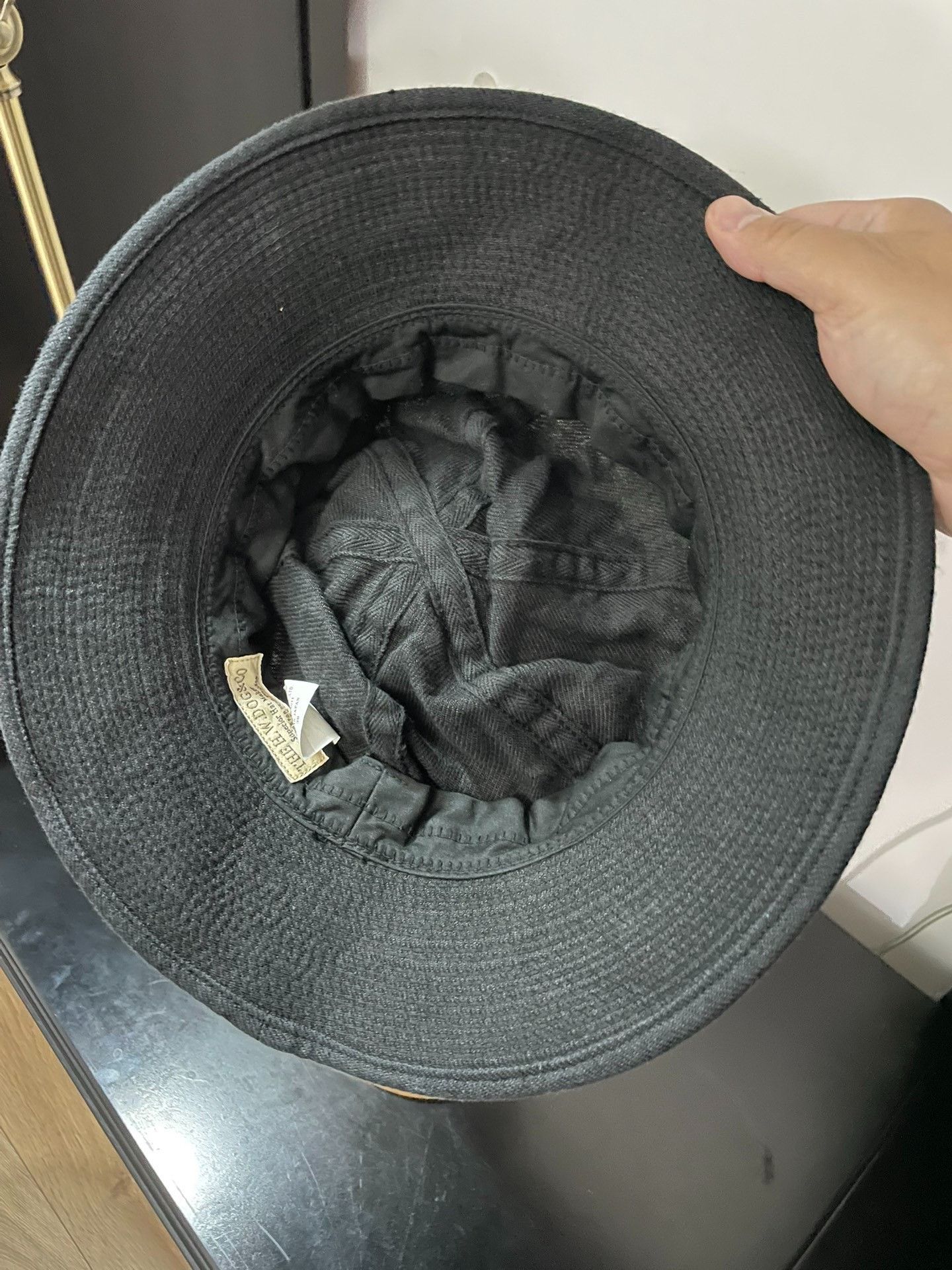 THE H.W.DOG&CO. H.W.Dog Black Linen Breathable Bucket Hat Size ONE SIZE - 3 Thumbnail