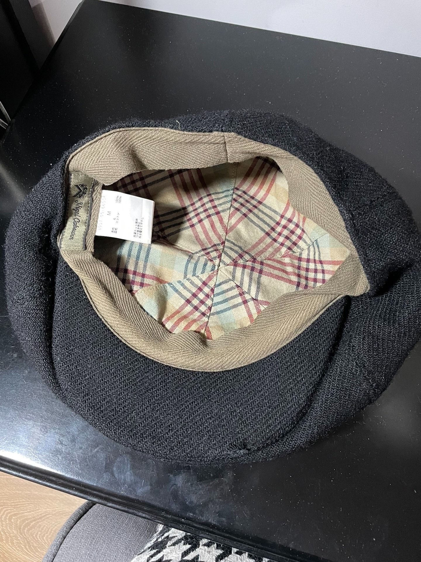 Nigel Cabourn Nigel Cabourn Vintage Black Wool Newsboy Cap Size ONE SIZE - 4 Thumbnail