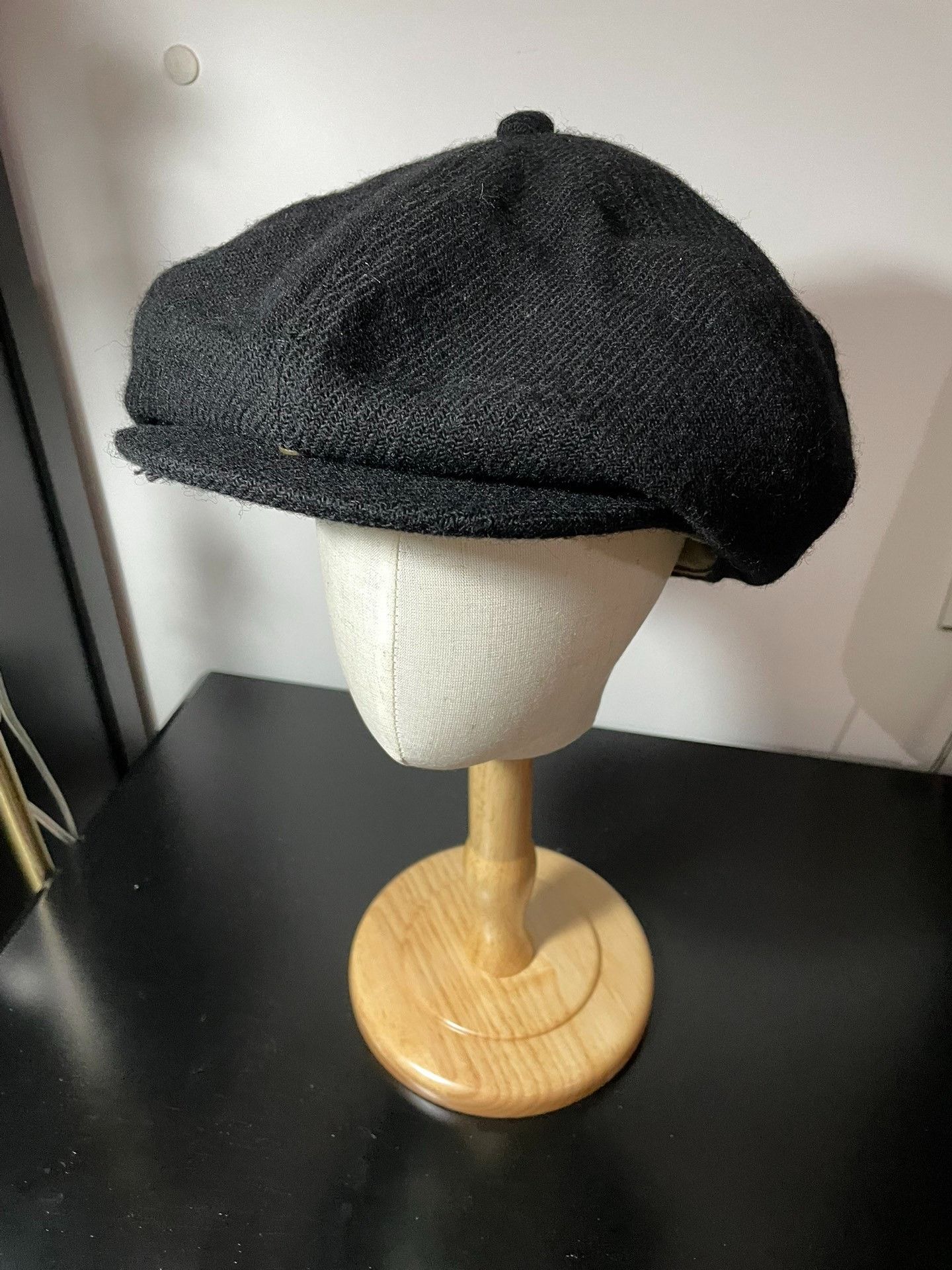 Nigel Cabourn Nigel Cabourn Vintage Black Wool Newsboy Cap Size ONE SIZE - 6 Thumbnail