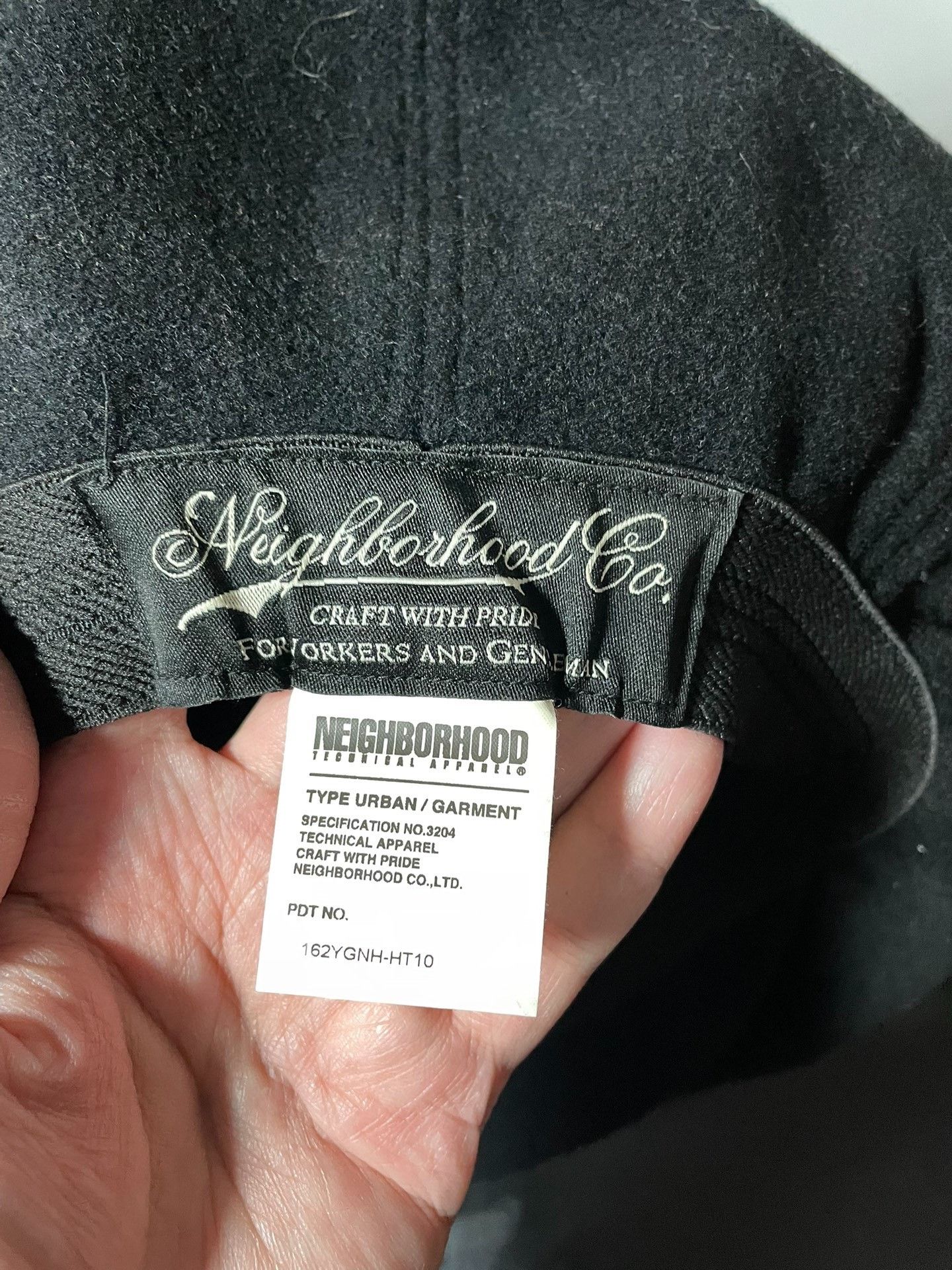 Neighborhood NEIGHBORHOOD Vintage Black Wool Newsboy Cap Size ONE SIZE - 4 Thumbnail