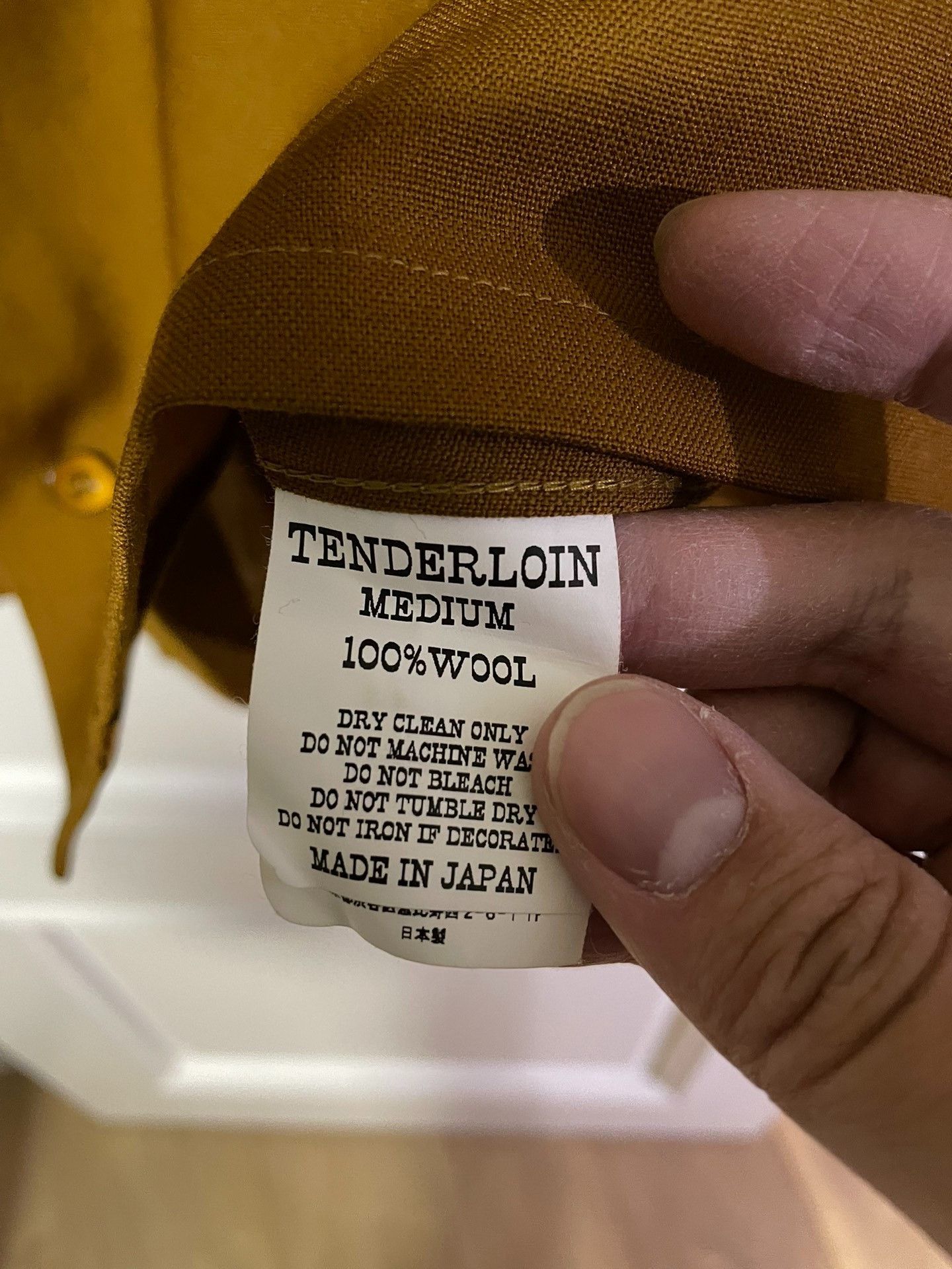 Tenderloin Tenderloin Yellow Vintage Wool Shirt Size US M / EU 48-50 / 2 - 5 Thumbnail