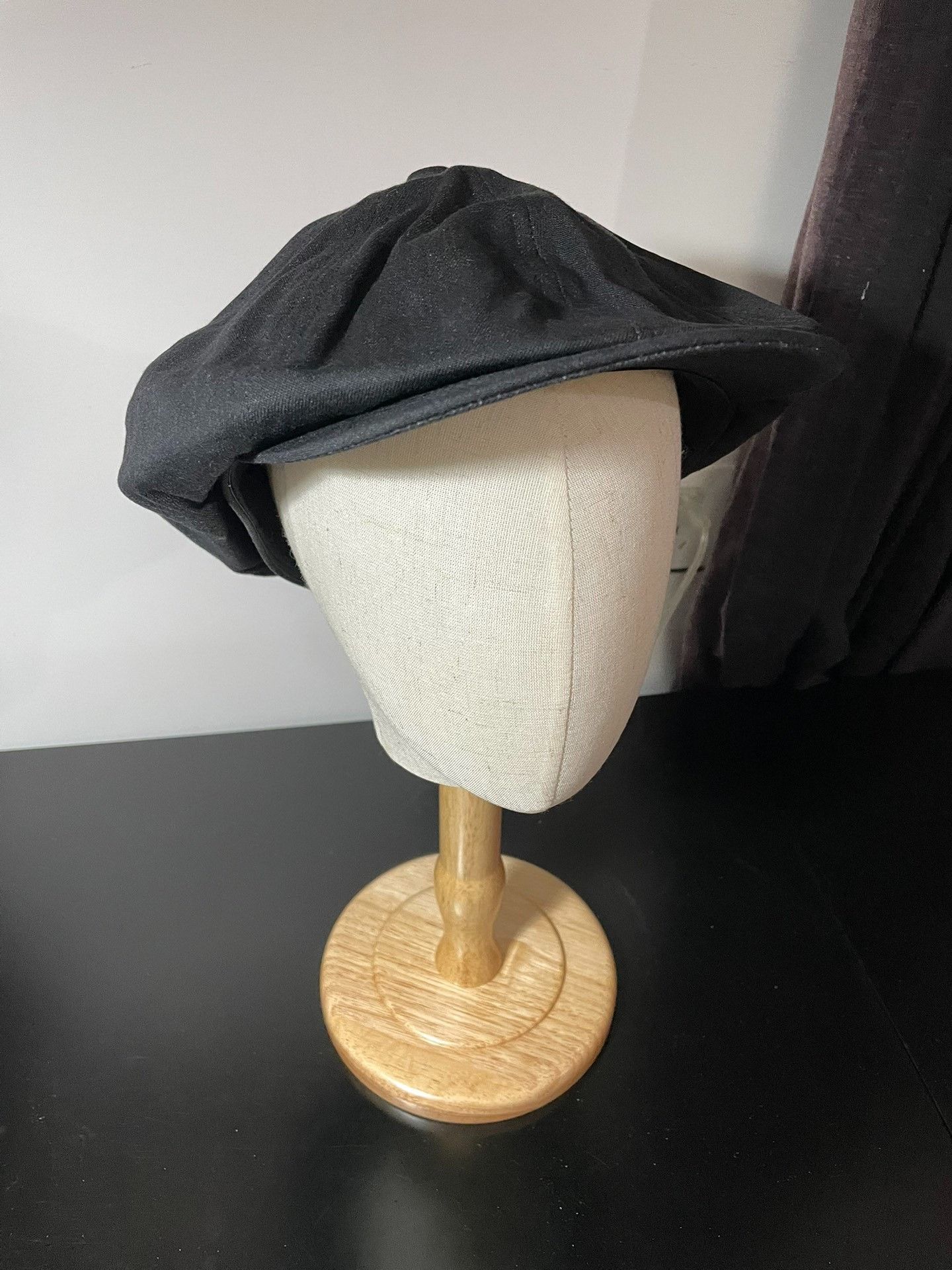 WEST RIDE West Ride Black Vintage Newsboy Cap Size ONE SIZE - 5 Thumbnail
