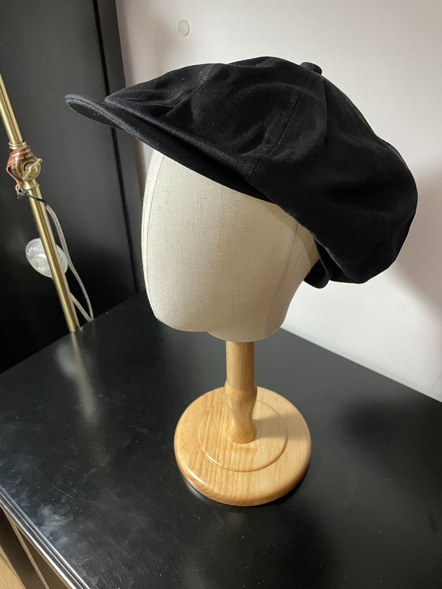 WEST RIDE West Ride Black Vintage Newsboy Cap Size ONE SIZE - 2 Thumbnail