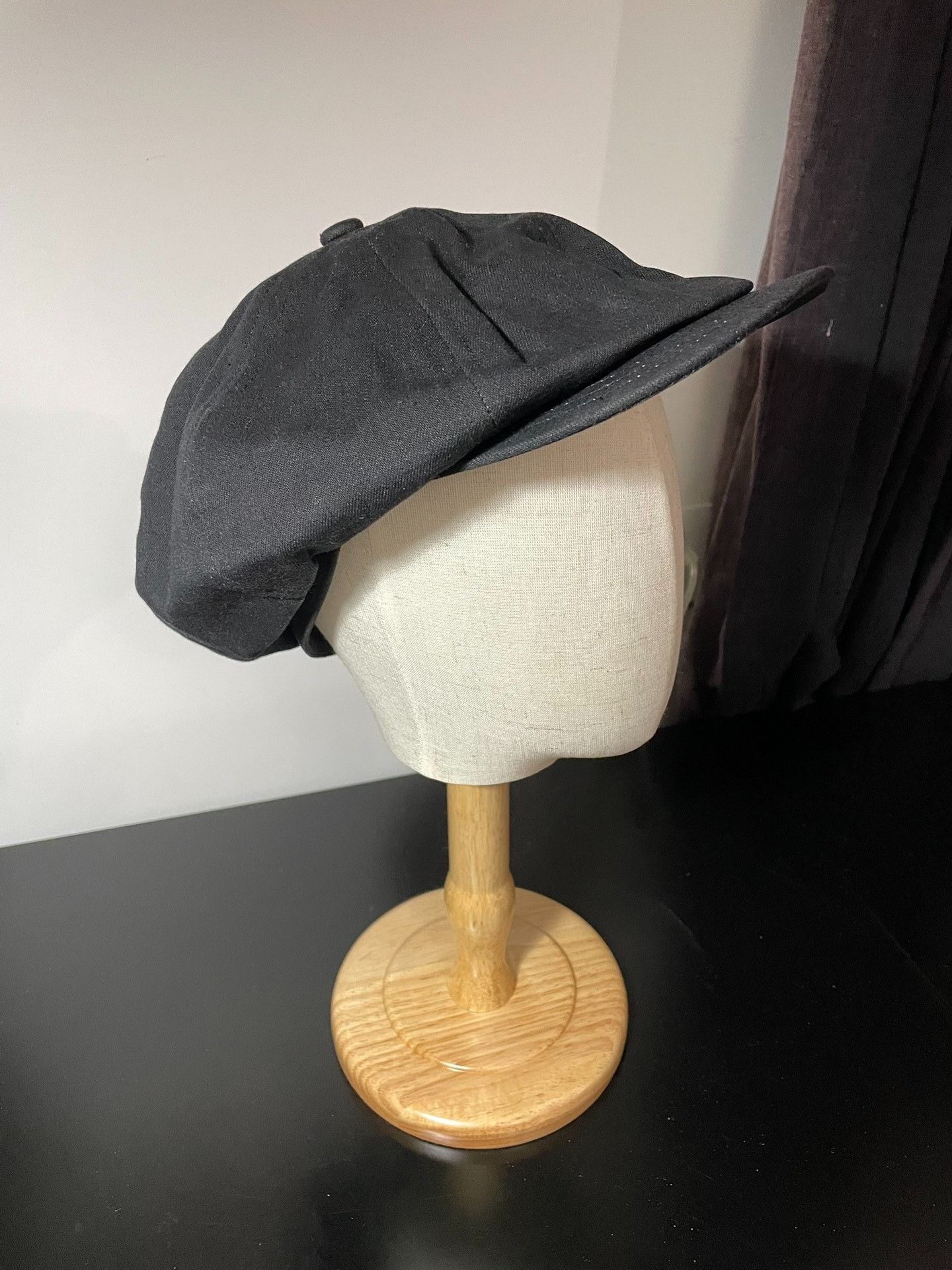 WEST RIDE West Ride Black Vintage Newsboy Cap Size ONE SIZE - 6 Thumbnail