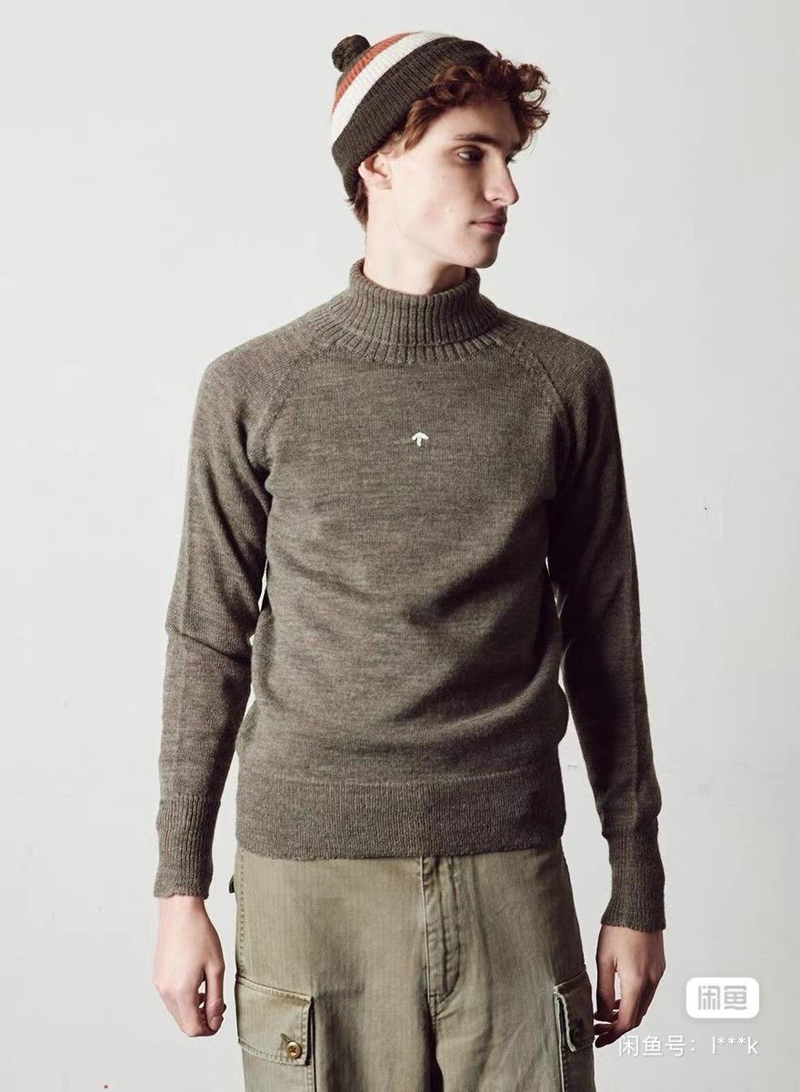 Nigel Cabourn Nigel Cabourn WWII Men's Green Turtleneck Size US M / EU 48-50 / 2 - 9 Thumbnail