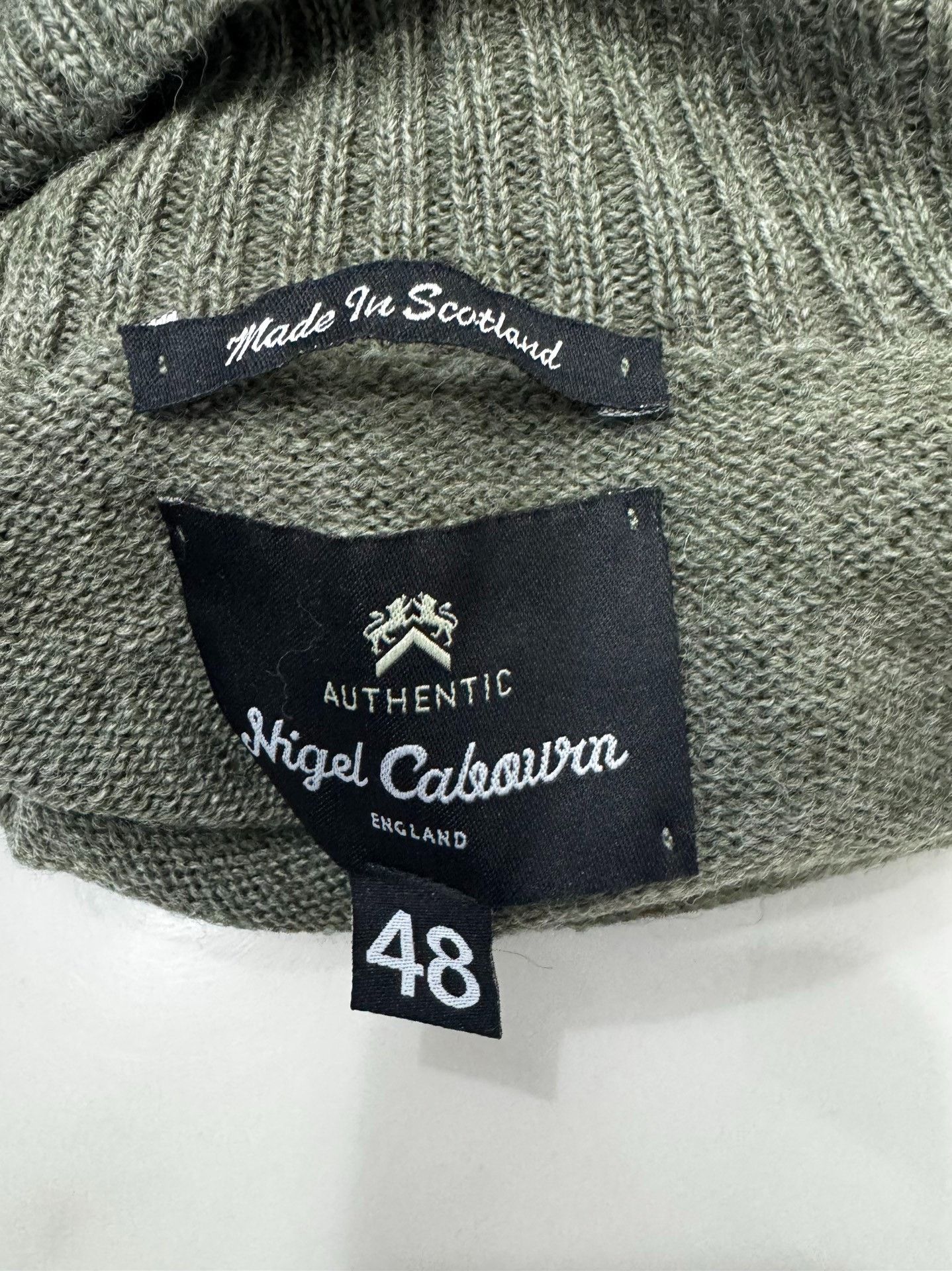 Nigel Cabourn Nigel Cabourn WWII Men's Green Turtleneck Size US M / EU 48-50 / 2 - 2 Thumbnail