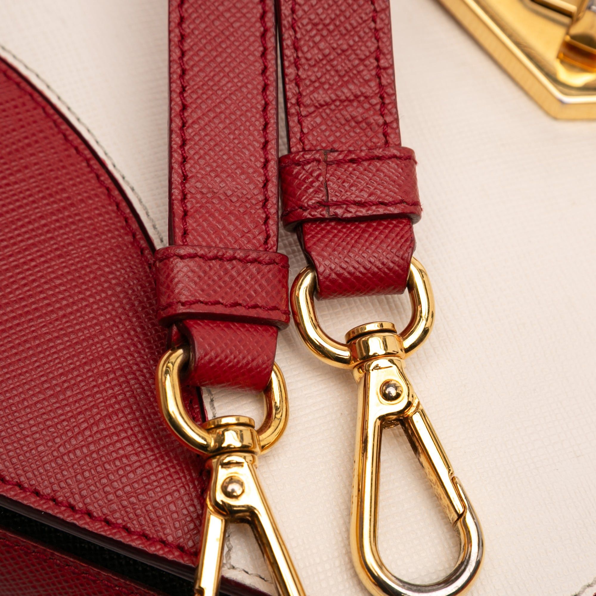 Prada Bicolor Saffiano Turnlock Satchel Size ONE SIZE - 10 Thumbnail
