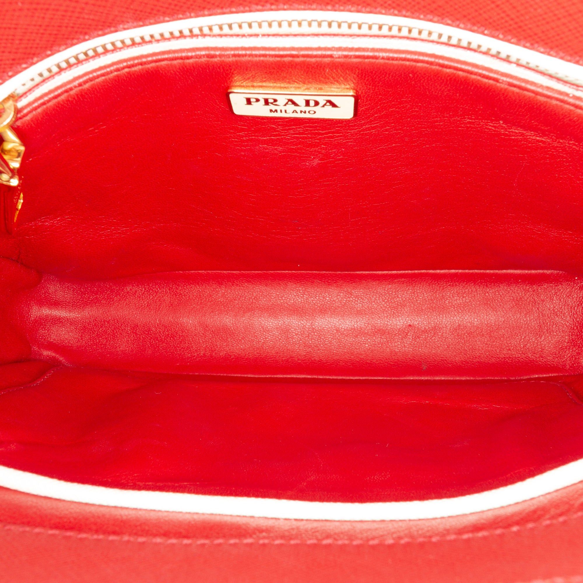 Prada Bicolor Saffiano Turnlock Satchel Size ONE SIZE - 4 Thumbnail