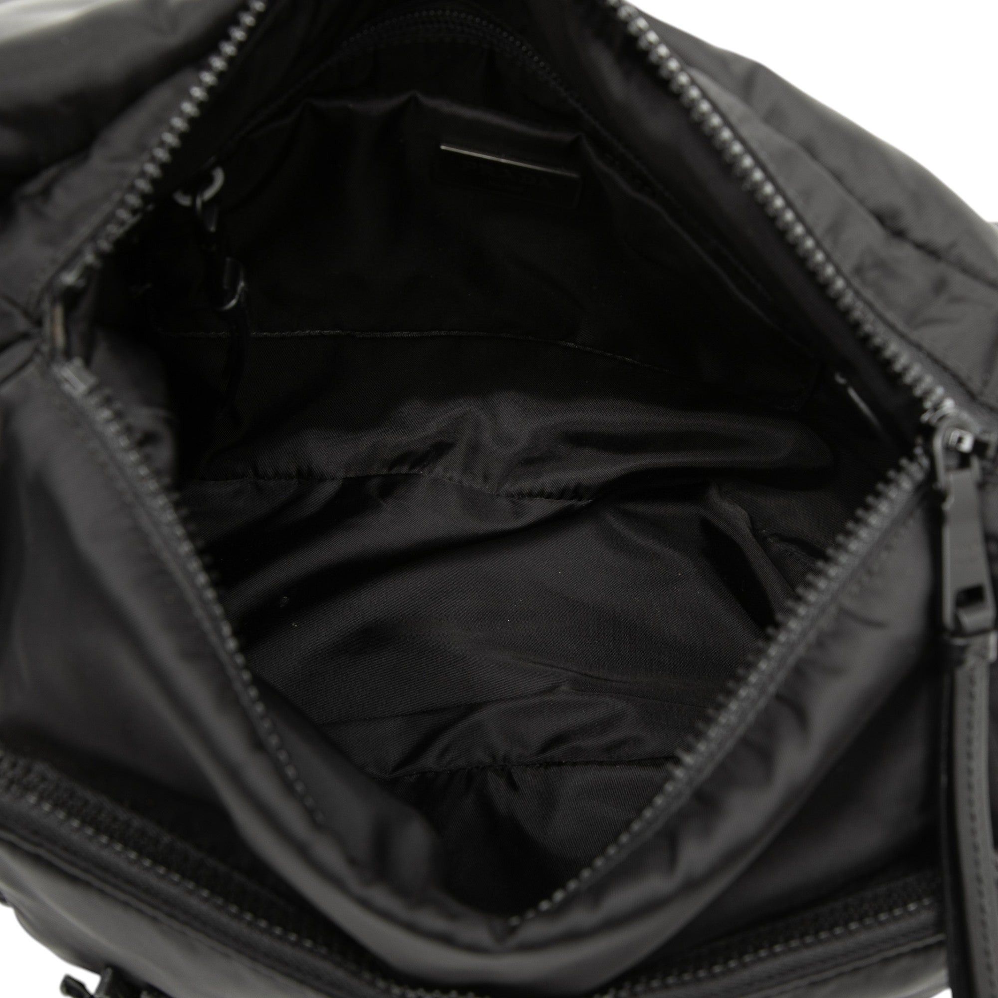 Prada Soft Calf Trimmed Tessuto Double Buckle Belt Bag Size ONE SIZE - 4 Thumbnail
