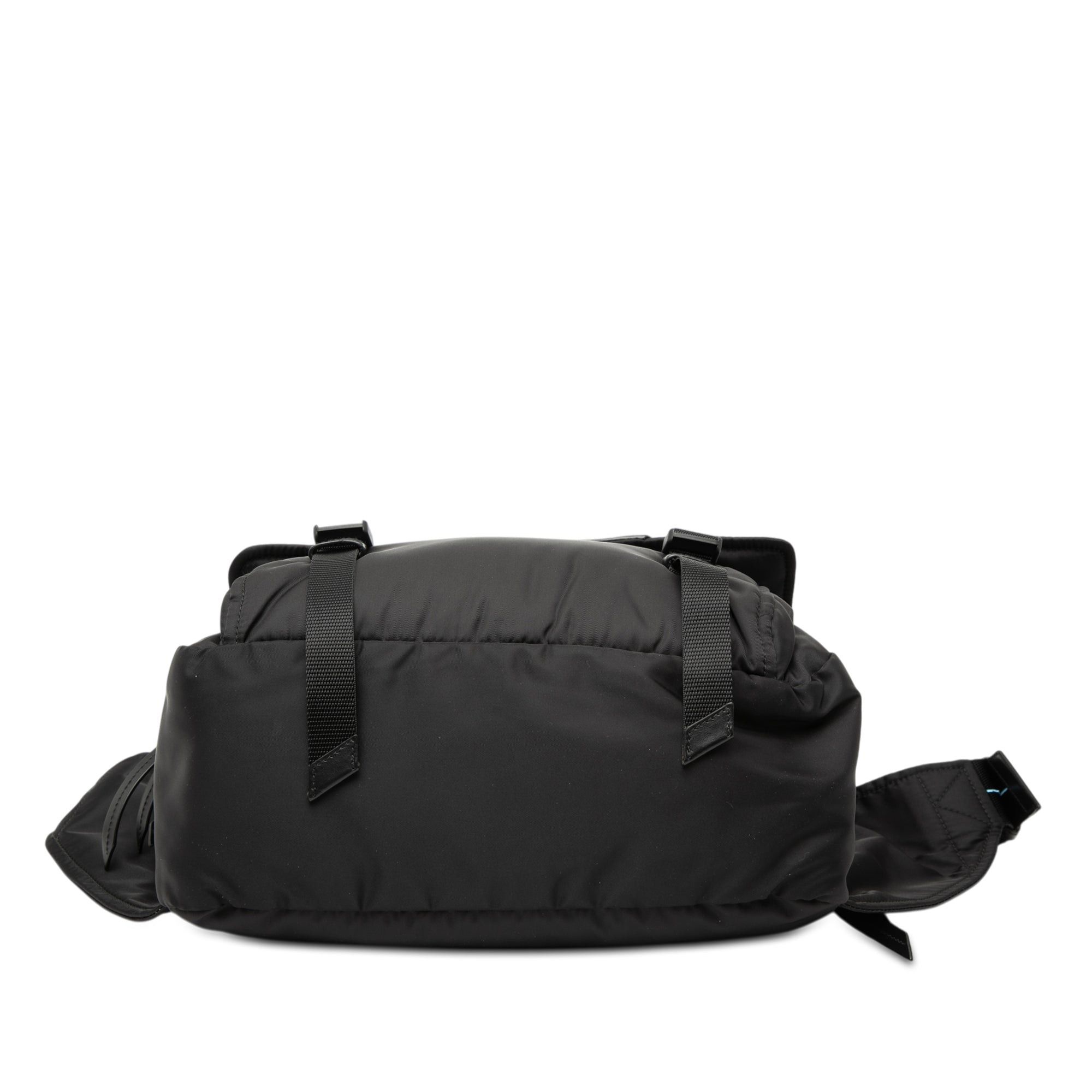 Prada Soft Calf Trimmed Tessuto Double Buckle Belt Bag Size ONE SIZE - 3 Thumbnail