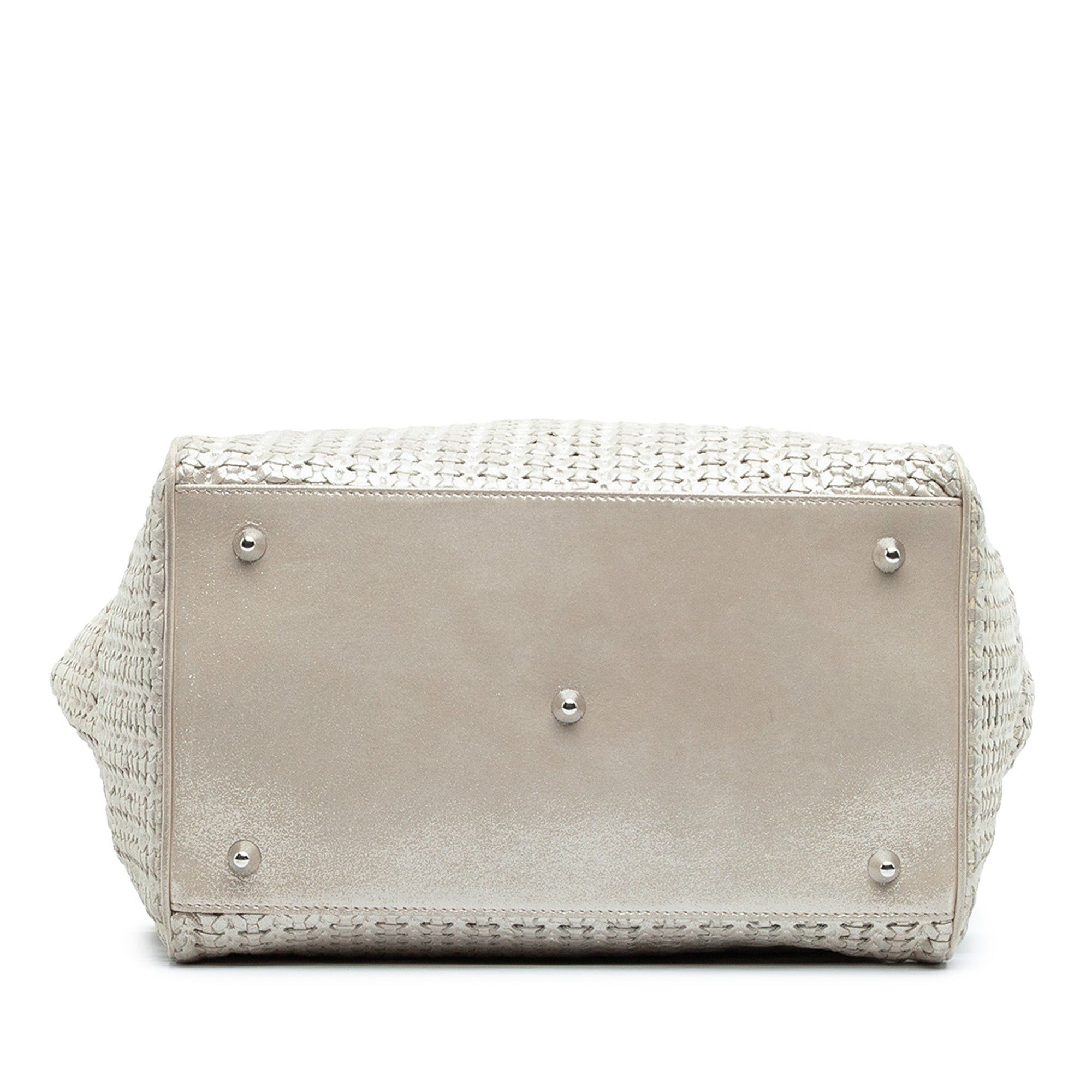 Dior Medium Woven Iridescent Calfskin Soft Lady Dior Size ONE SIZE - 3 Thumbnail
