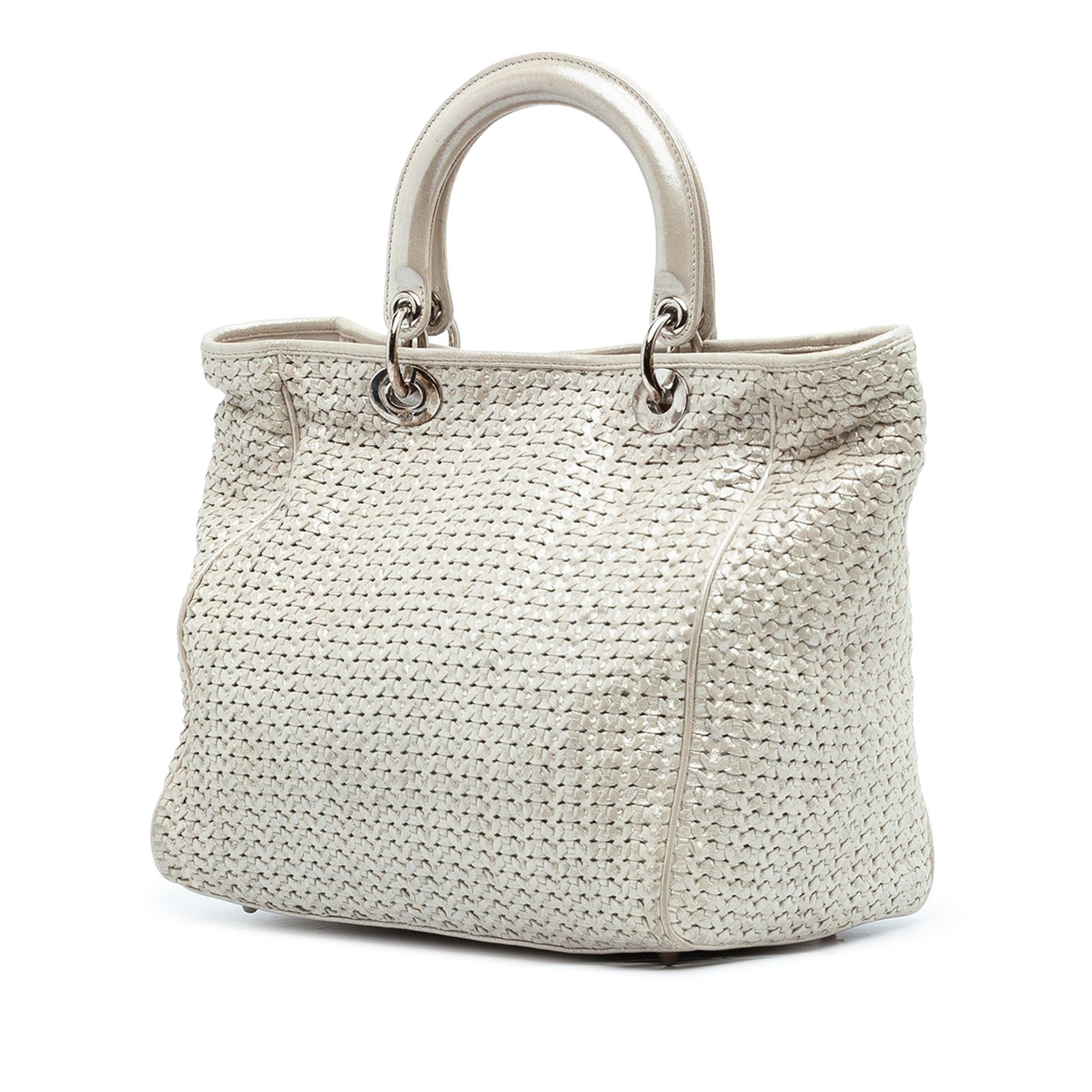 Dior Medium Woven Iridescent Calfskin Soft Lady Dior Size ONE SIZE - 2 Thumbnail