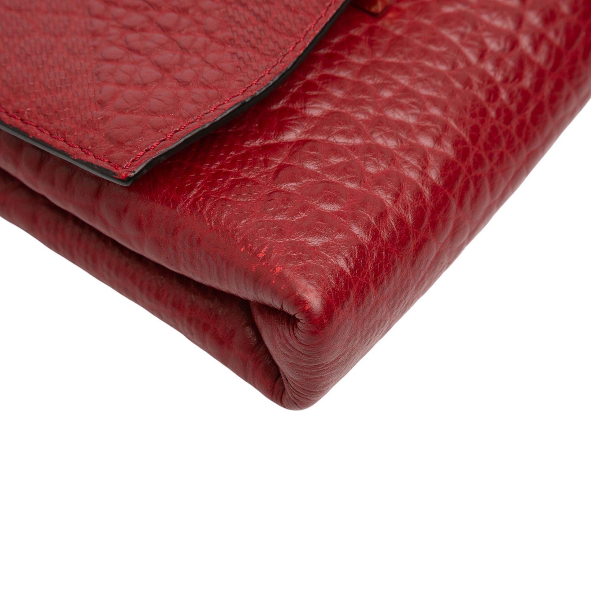 Burberry Embossed Grain Check Leather Langley Crossbody Size ONE SIZE - 8 Thumbnail