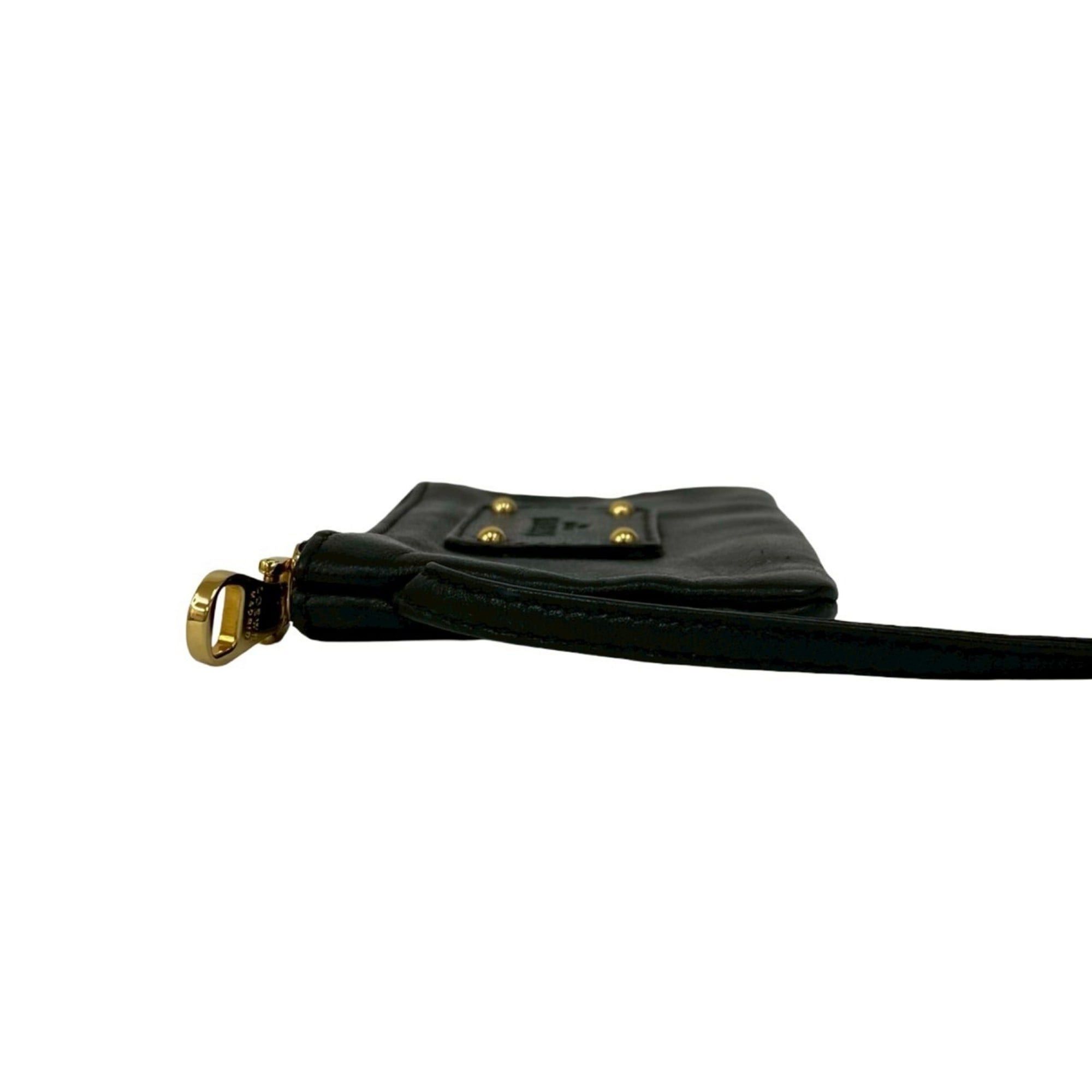 Loewe LOEWE Nappa Leather Strap Coin Case/Mini Pouch, Black, 30791 Size ONE SIZE - 4 Thumbnail