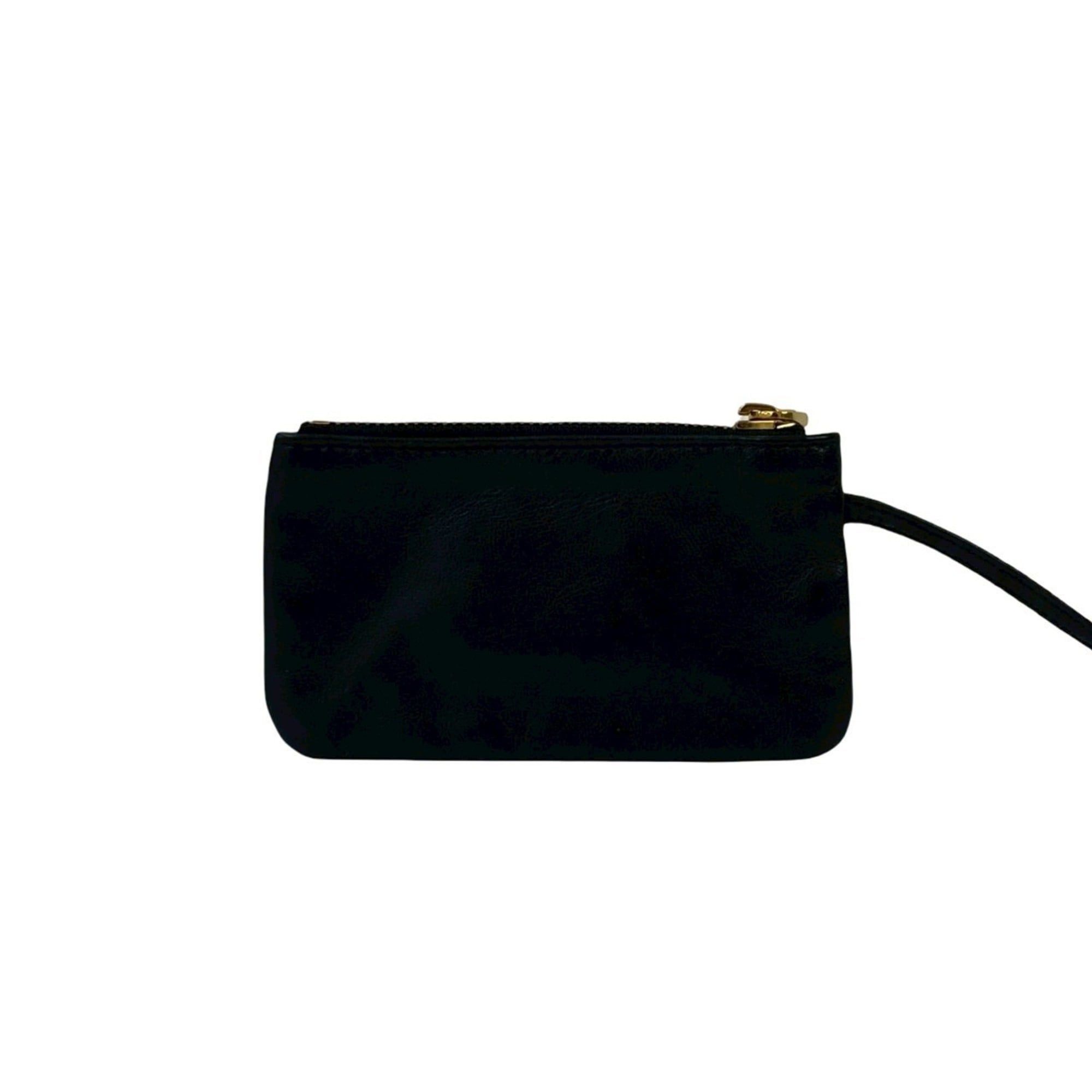Loewe LOEWE Nappa Leather Strap Coin Case/Mini Pouch, Black, 30791 Size ONE SIZE - 2 Thumbnail