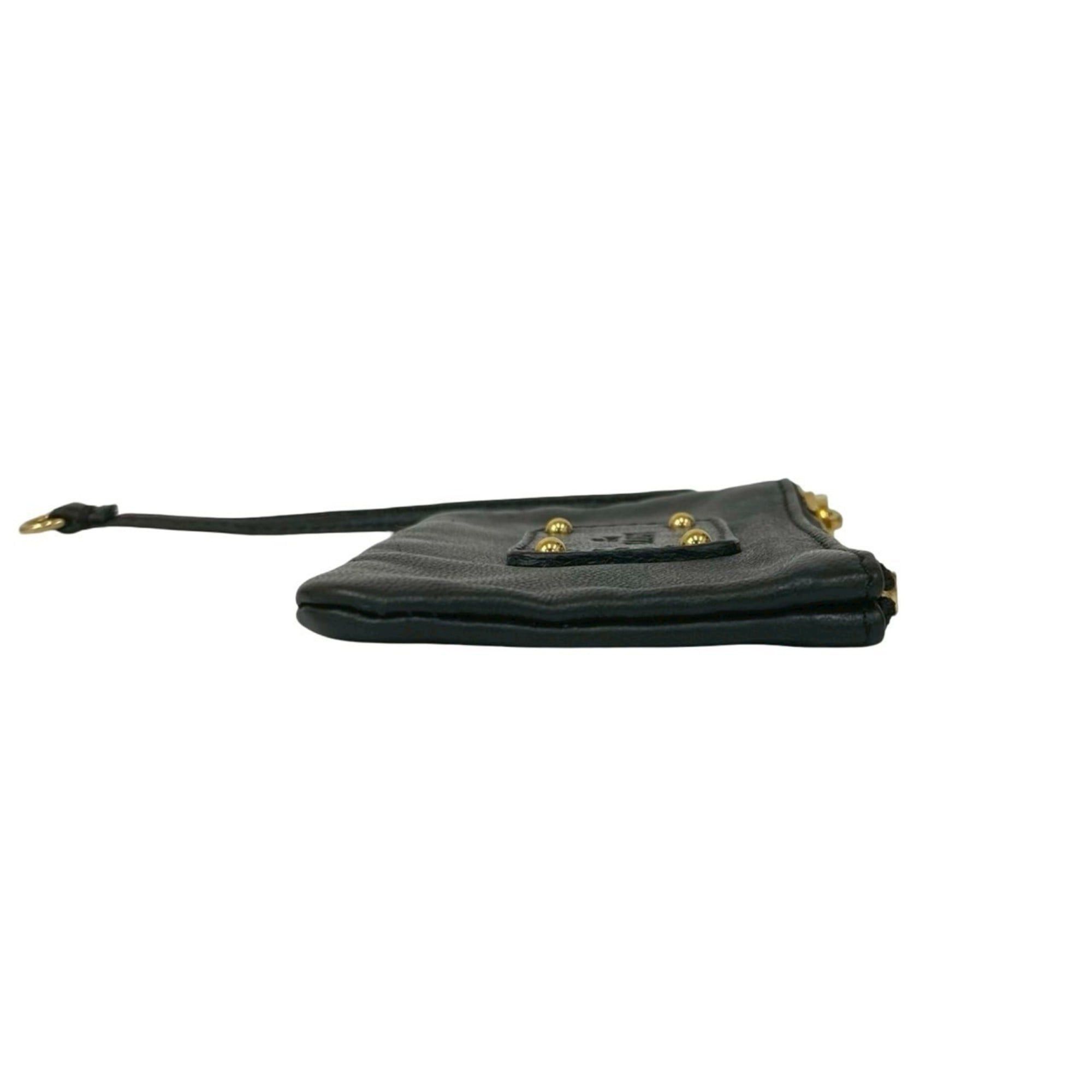 Loewe LOEWE Nappa Leather Strap Coin Case/Mini Pouch, Black, 30791 Size ONE SIZE - 5 Thumbnail