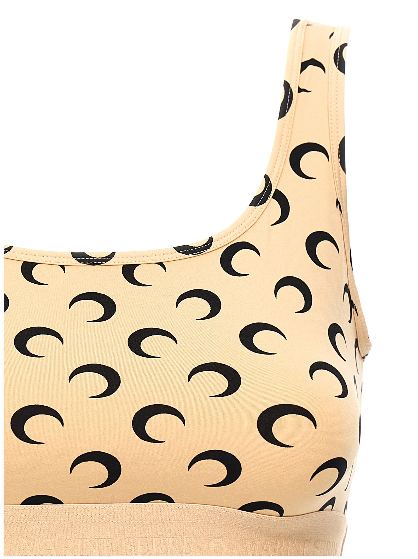 Marine Serre 'Moon Printed Jersey' Cropped Top Size XS / US 0-2 / IT 36-38 - 3 Thumbnail