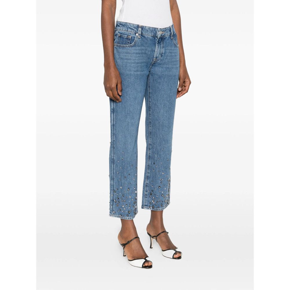 7 For All Mankind 7 For All Mankind BLUE Denim - Straight-Leg Jeans Size 26" / US 2 / IT 38 - 5 Thumbnail