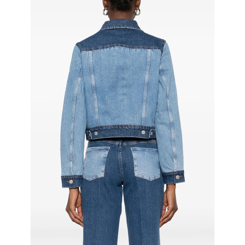7 For All Mankind 7 For All Mankind BLUE Jackets - Denim Jackets Size S / US 4 / IT 40 - 3 Thumbnail