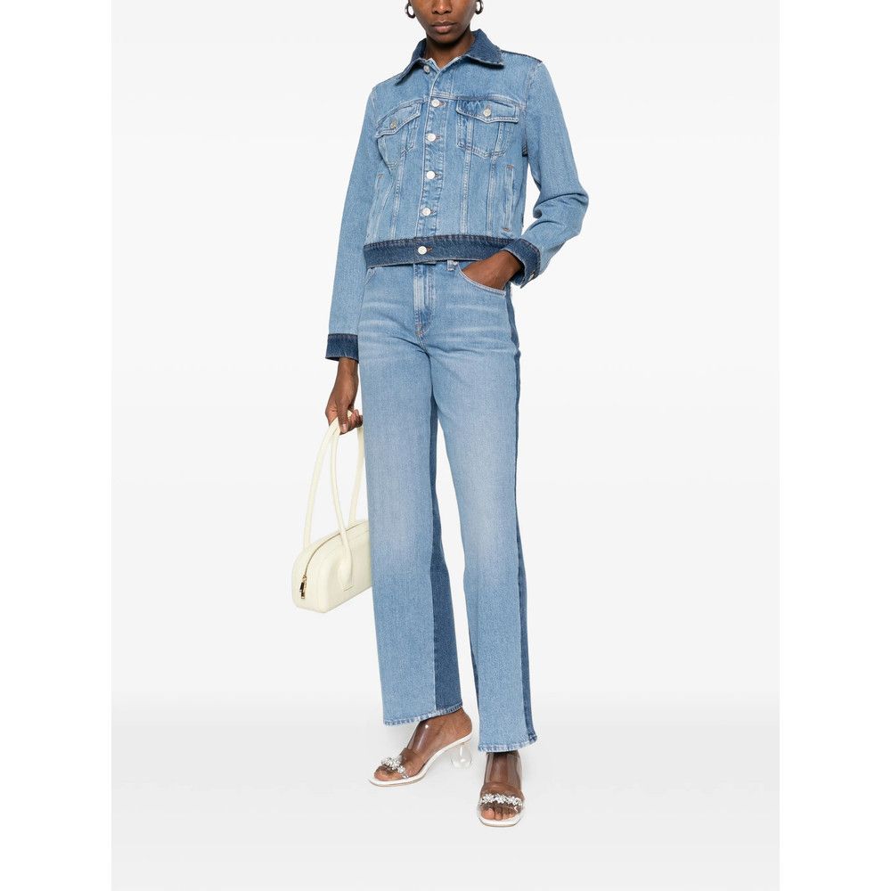 7 For All Mankind 7 For All Mankind BLUE Jackets - Denim Jackets Size S / US 4 / IT 40 - 4 Thumbnail