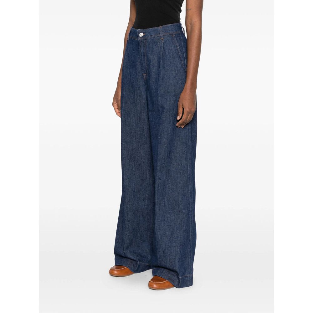 7 For All Mankind 7 For All Mankind BLUE Denim - Wide-Leg Jeans Size 25" / US 0 / IT 36 - 2 Thumbnail