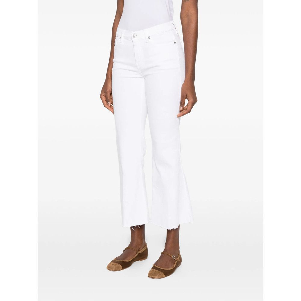 7 For All Mankind 7 For All Mankind WHITE Denim - Flared Jeans Size 26" / US 2 / IT 38 - 3 Thumbnail