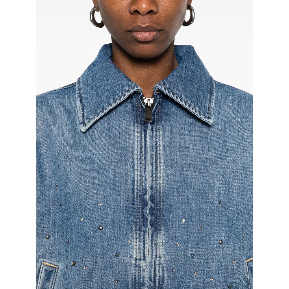 7 For All Mankind 7 For All Mankind BLUE Jackets - Denim Jackets Size S / US 4 / IT 40 - 5 Thumbnail