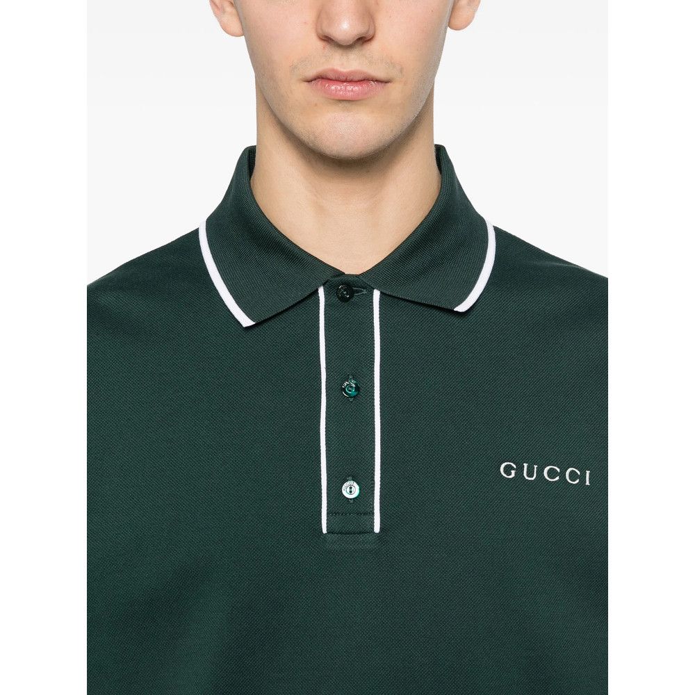 Gucci Gucci GREEN Polo Shirts Size US M / EU 48-50 / 2 - 2 Thumbnail