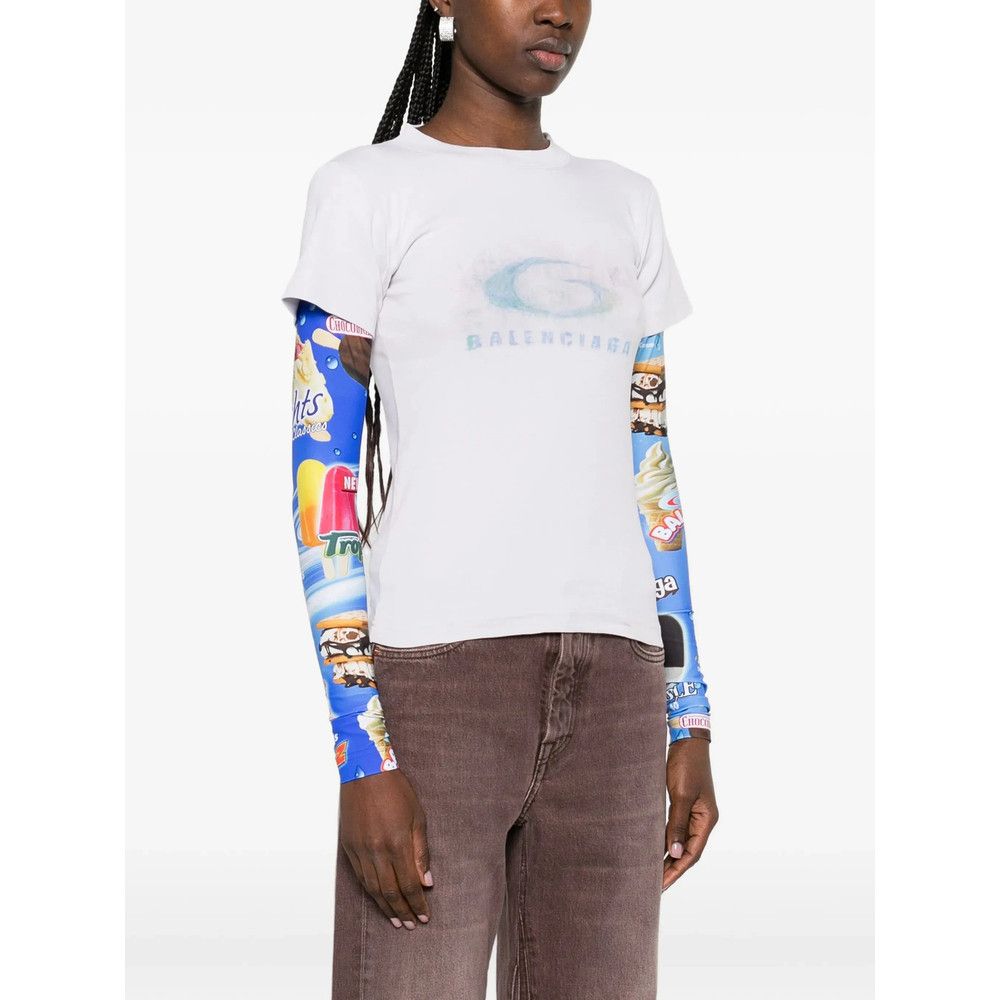 Balenciaga Balenciaga GREY Tops - T-shirts & Jerseys Size S / US 4 / IT 40 - 2 Thumbnail