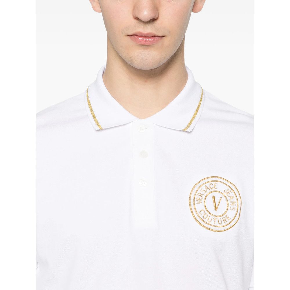 Versace Jeans Couture Versace Jeans Couture WHITE Polo Shirts Size US XXL / EU 58 / 5 - 3 Thumbnail