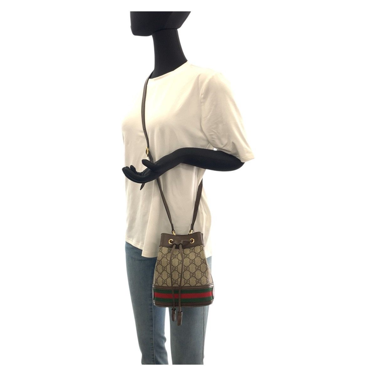 Gucci Gucci Gucci Ophidia GG Supreme Canvas Shoulder Bag Leather Shoulder Bag 550620 DUTY FREE for USA Size ONE SIZE - 6 Thumbnail