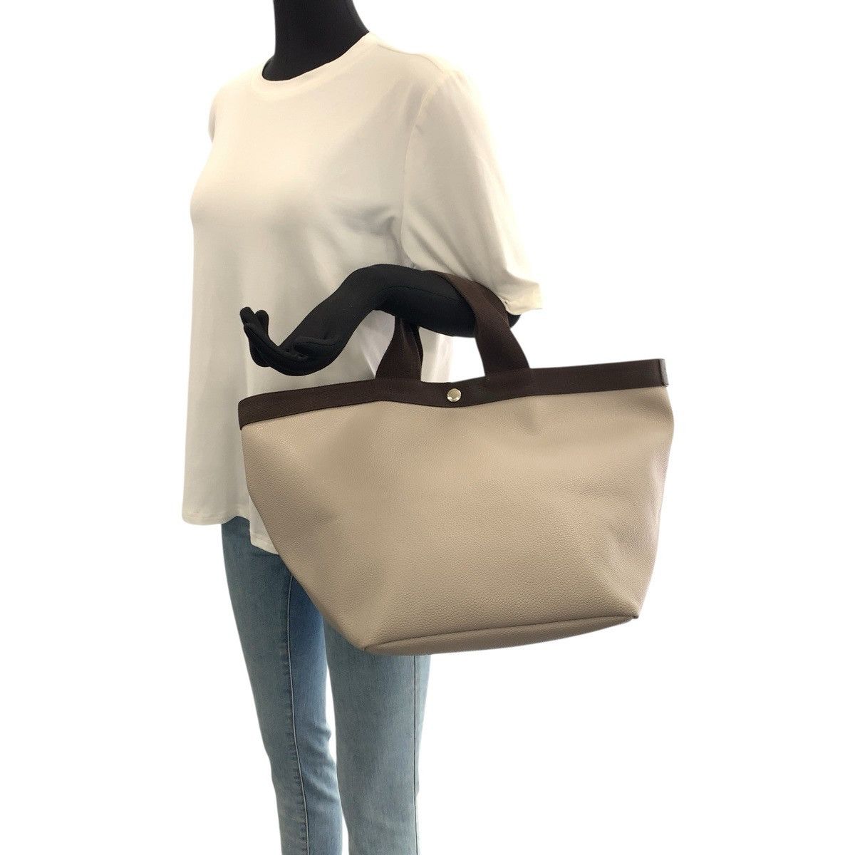 Other Other Herve Chapelier Coated Canvas Tote Bag Textile Tote Bag DUTY FREE for USA Size ONE SIZE - 7 Thumbnail