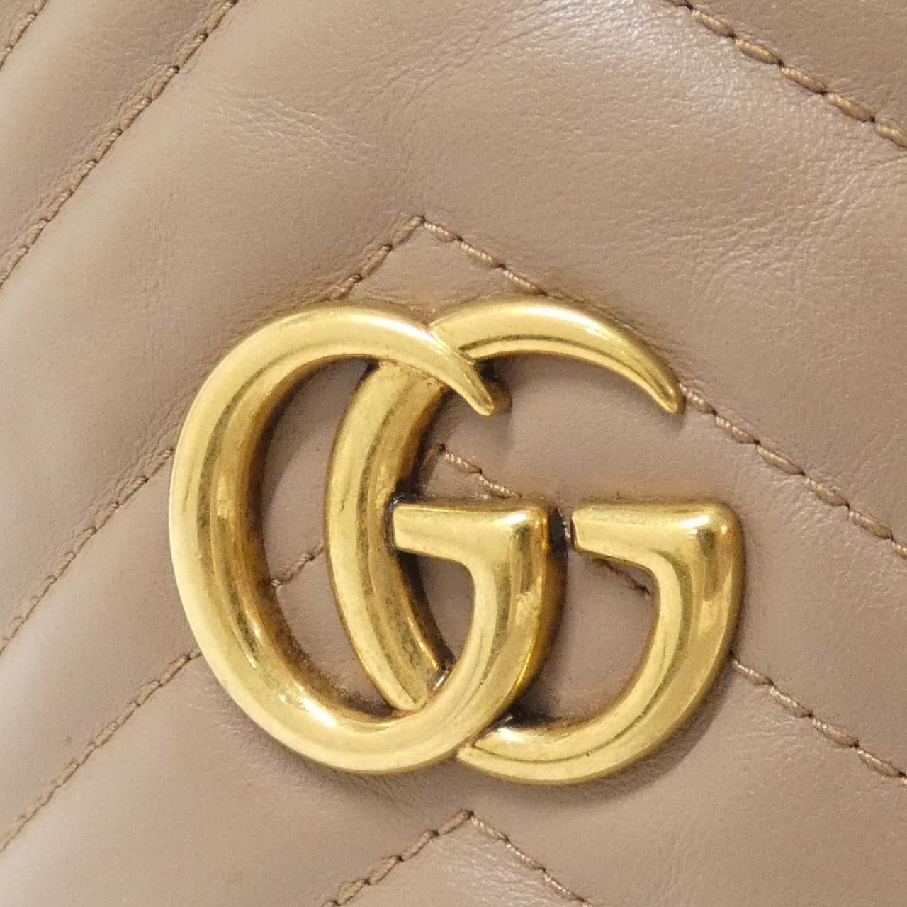 Gucci Gucci Gucci GG MARMONT Quilting Chevron Leather Shoulder Bag Leather Shoulder Bag 575163 DTDRT DUTY FREE for USA Size ONE SIZE - 4 Thumbnail