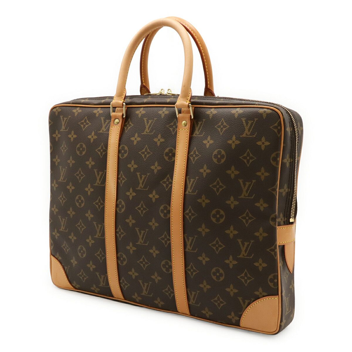 Louis Vuitton Louis Vuitton Louis Vuitton Porte-Documents Voyage Monogram Briefcase Textile Business Bag M53361 DUTY FREE for USA Size ONE SIZE - 2 Thumbnail