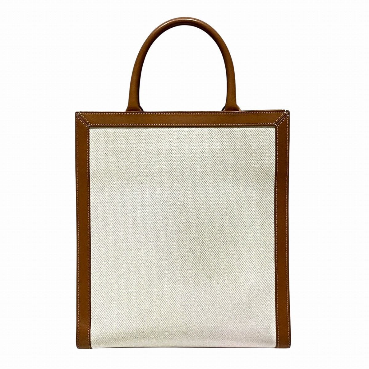Celine Celine CELINE Vertical Cabas Canvas Leather Tote Bag Textile Tote Bag 192082 DUTY FREE for USA Size ONE SIZE - 2 Thumbnail